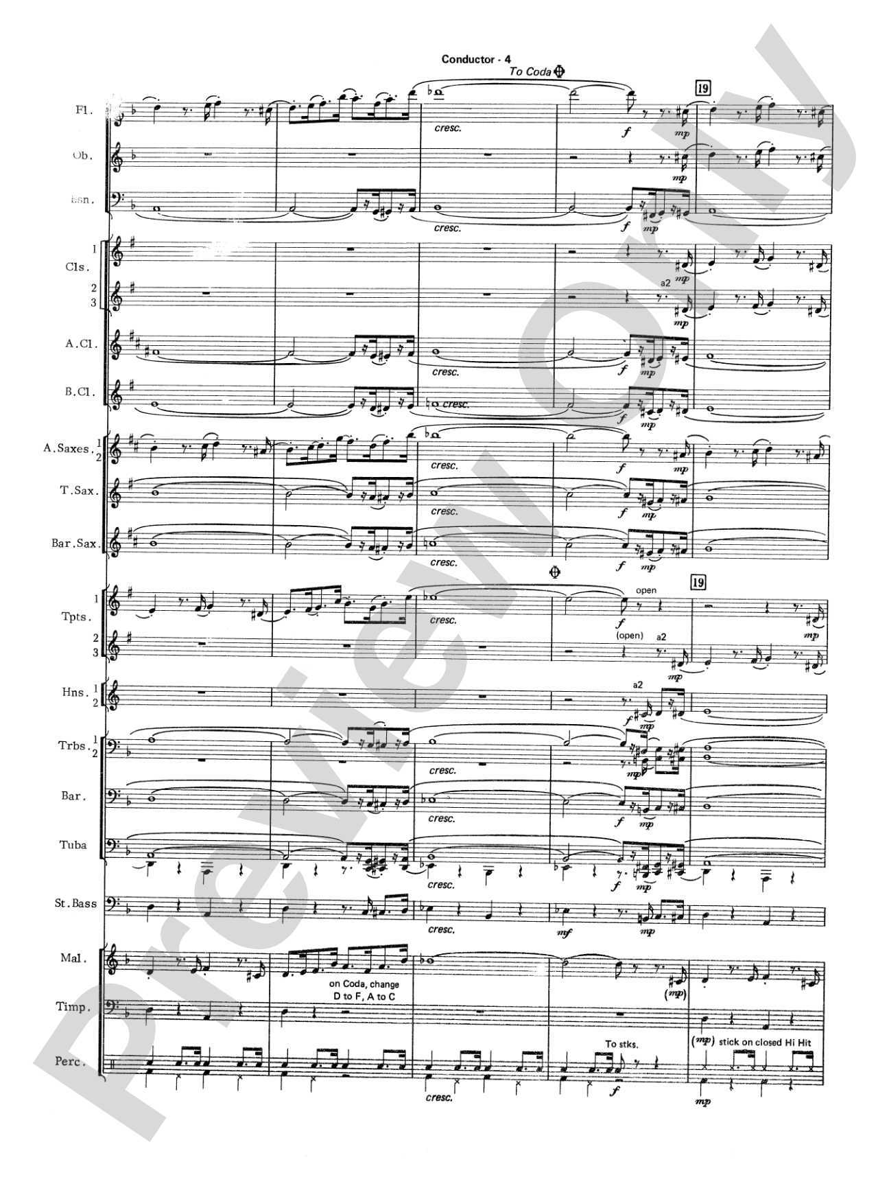 The Pink Panther: Concert Band Conductor Score & Parts