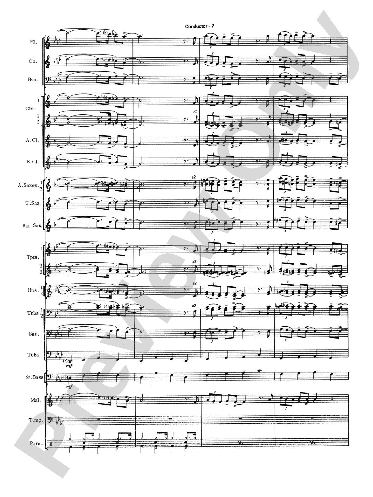 The Pink Panther: Concert Band Conductor Score & Parts