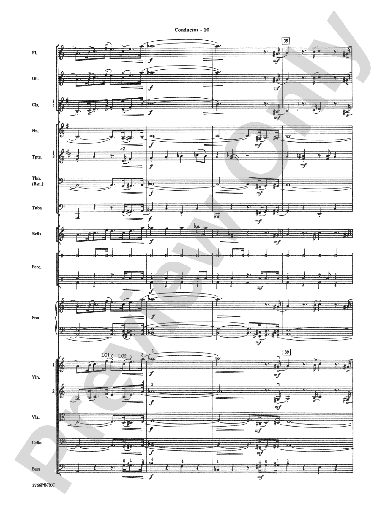 The Pink Panther: Full Orchestra Conductor Score & Parts