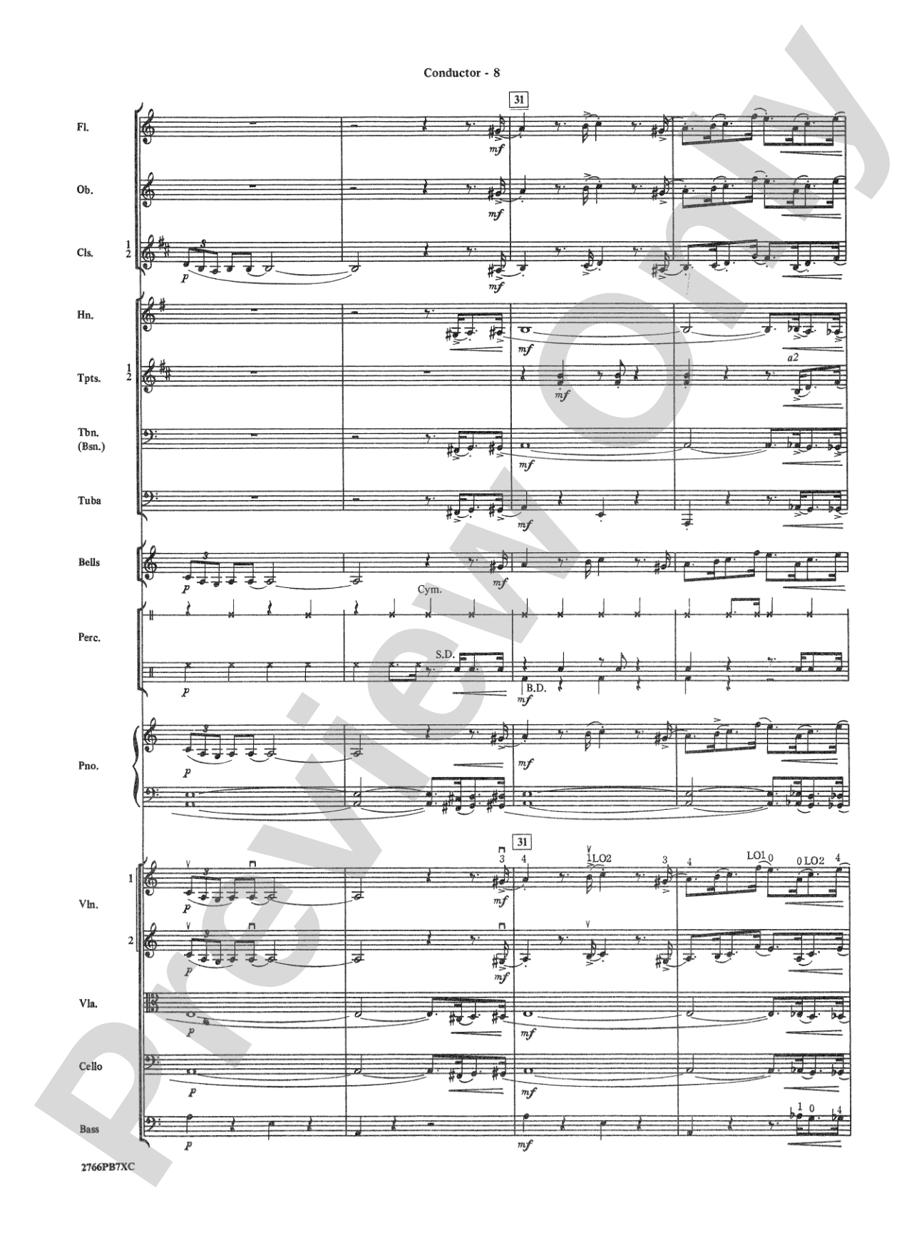 The Pink Panther: Full Orchestra Conductor Score & Parts
