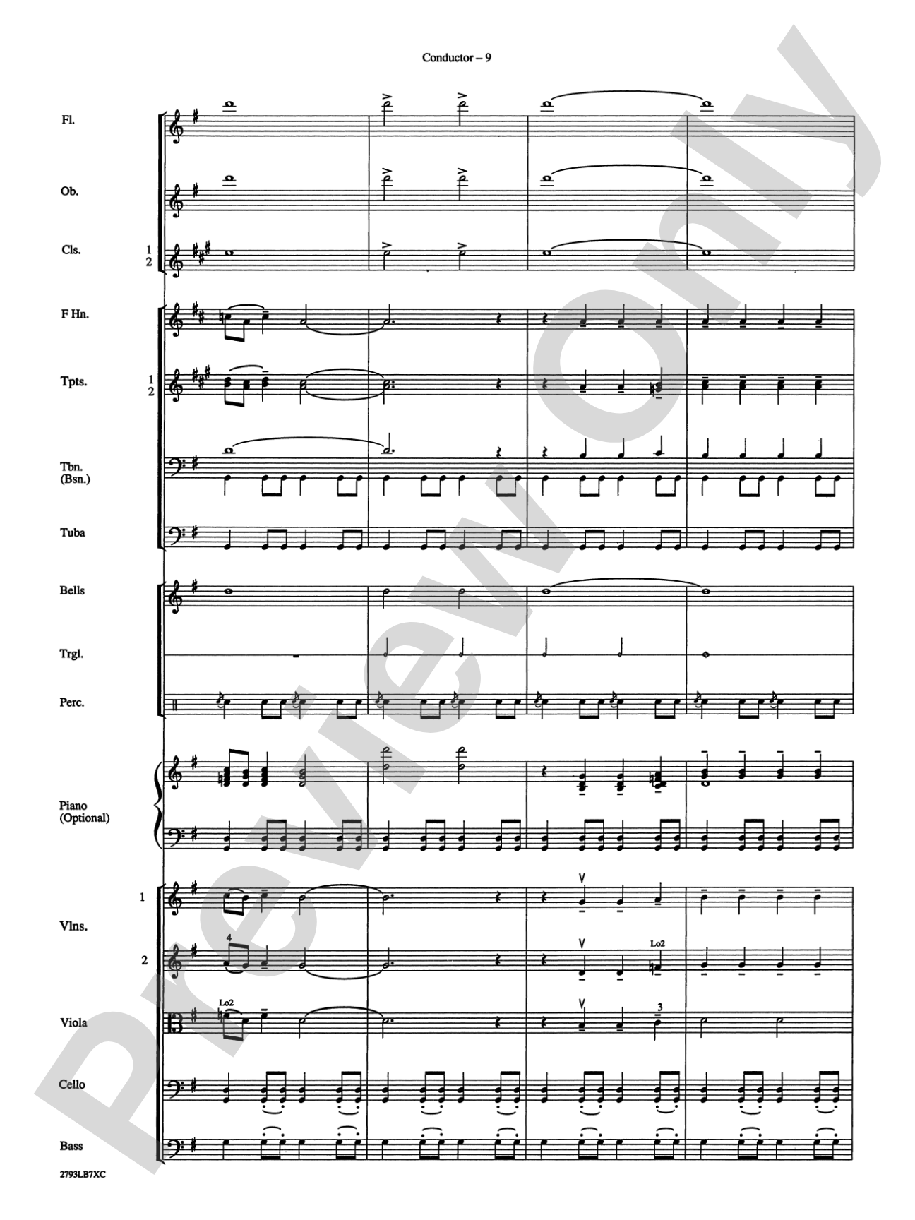 The Little Drummer Boy: Full Orchestra Conductor Score & Parts