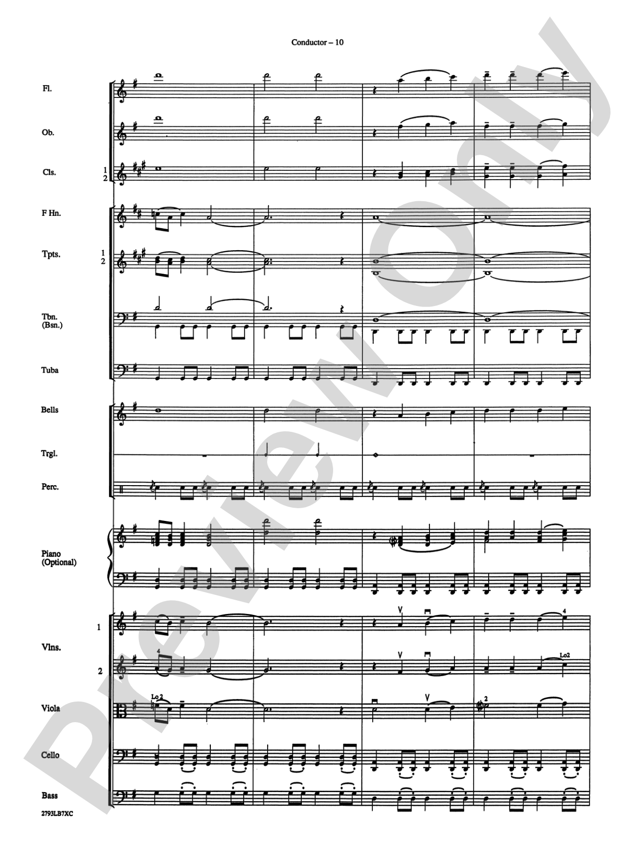 The Little Drummer Boy: Full Orchestra Conductor Score & Parts
