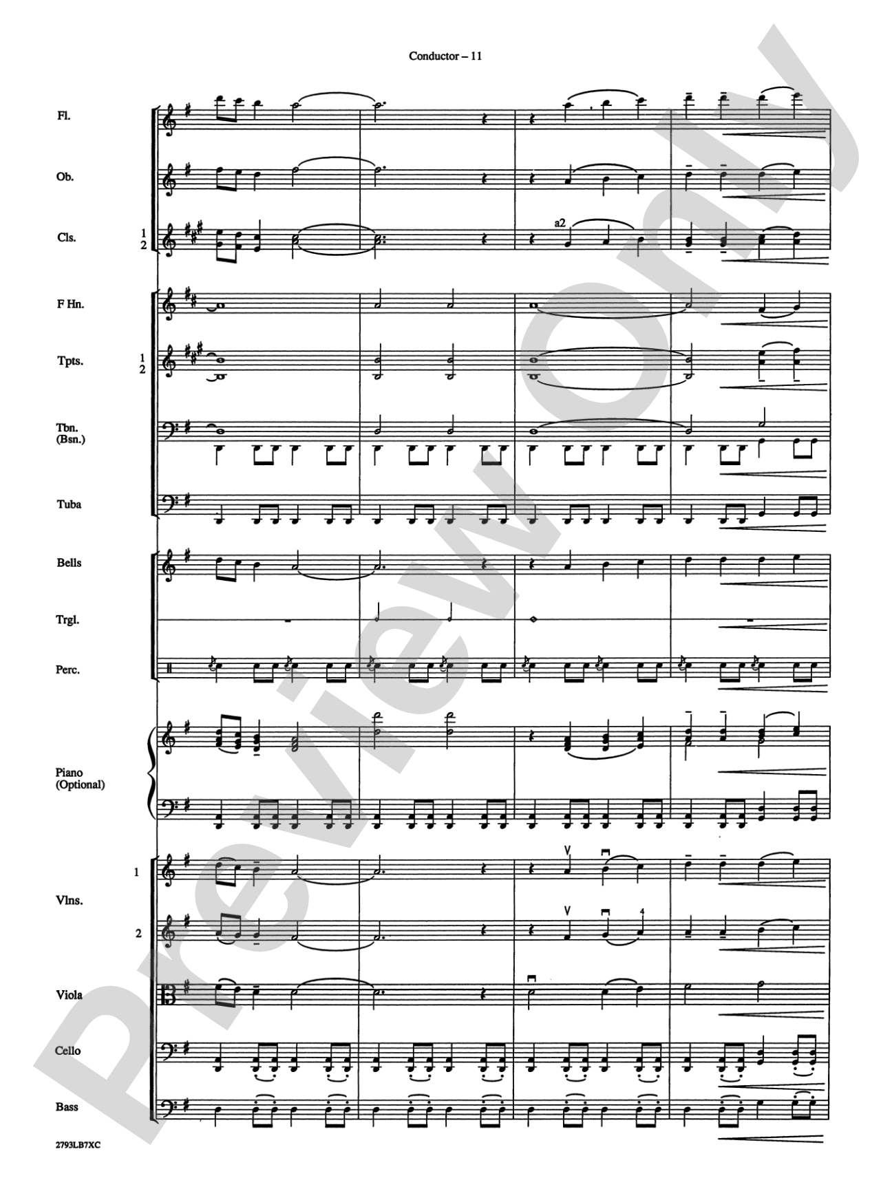 The Little Drummer Boy: Full Orchestra Conductor Score & Parts