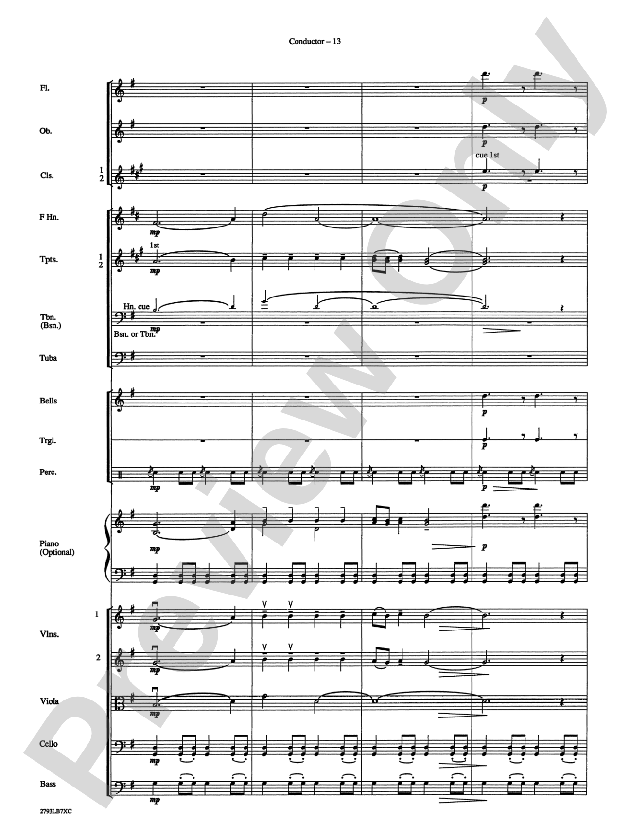 The Little Drummer Boy: Full Orchestra Conductor Score & Parts