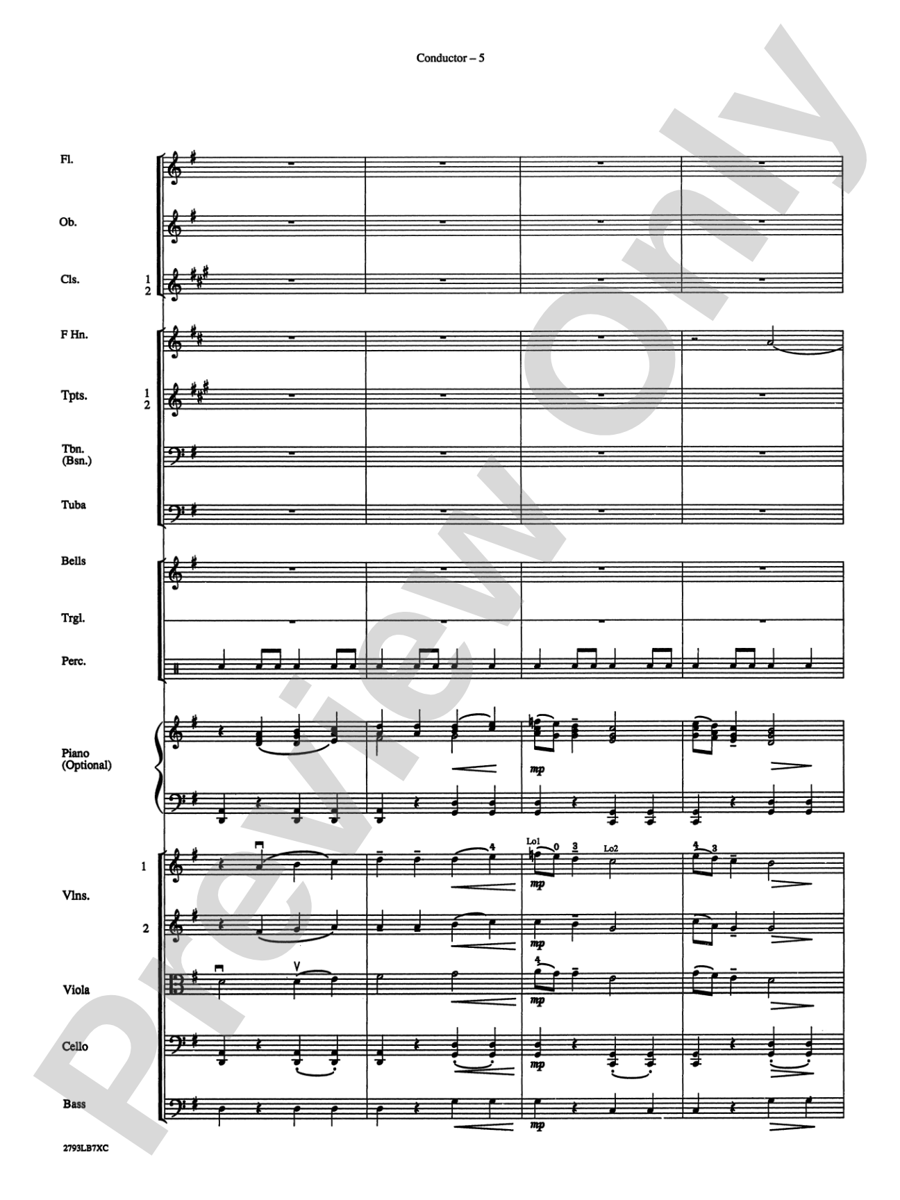 The Little Drummer Boy: Full Orchestra Conductor Score & Parts