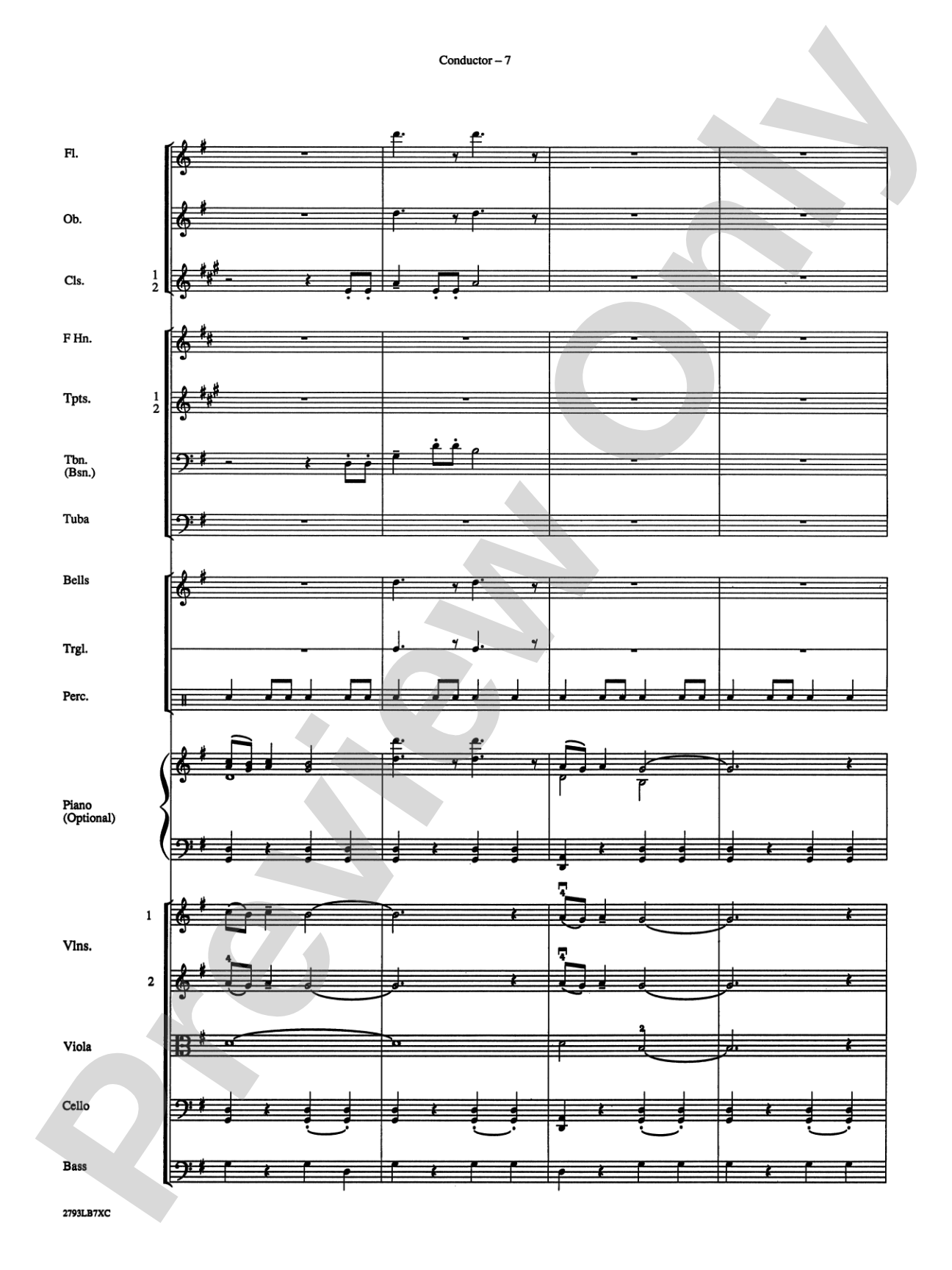 The Little Drummer Boy: Full Orchestra Conductor Score & Parts