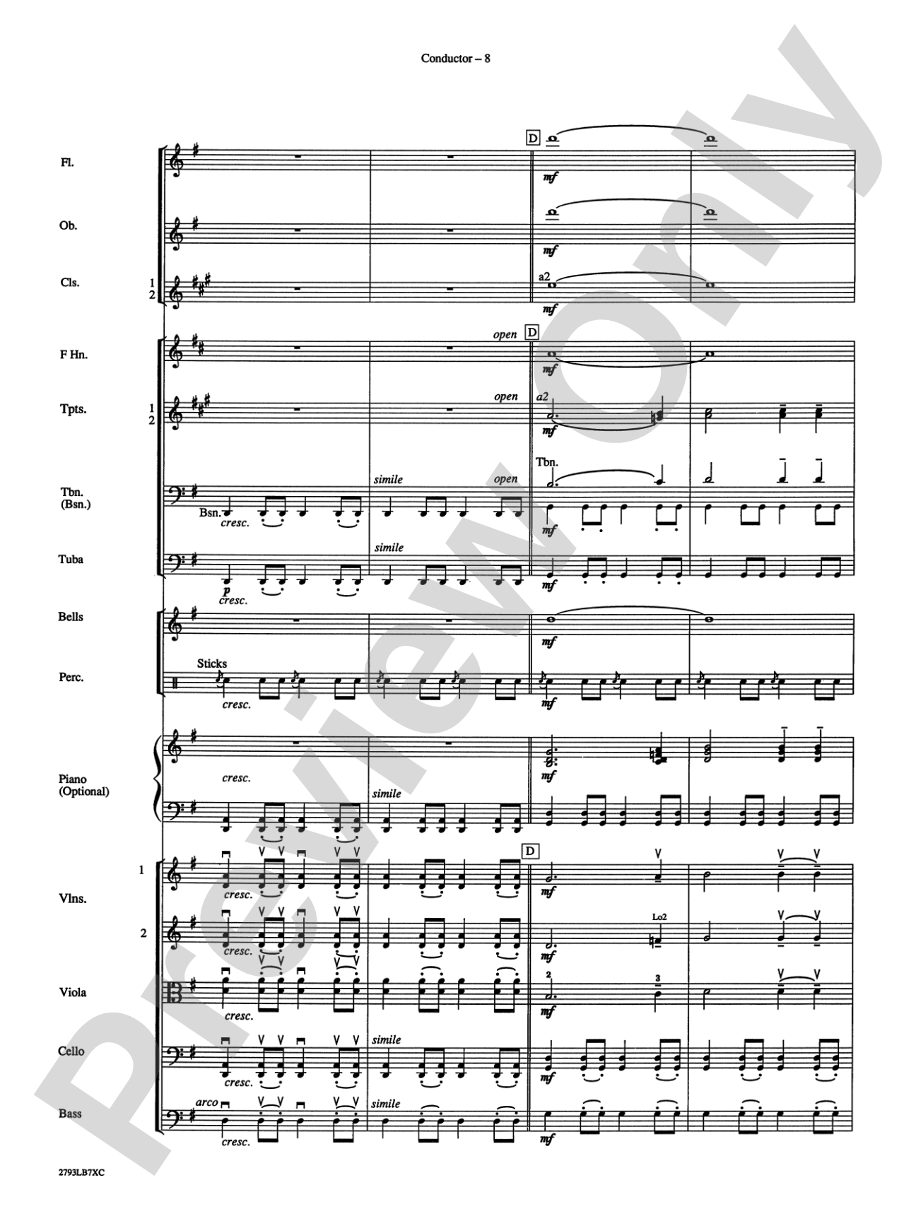 The Little Drummer Boy: Full Orchestra Conductor Score & Parts