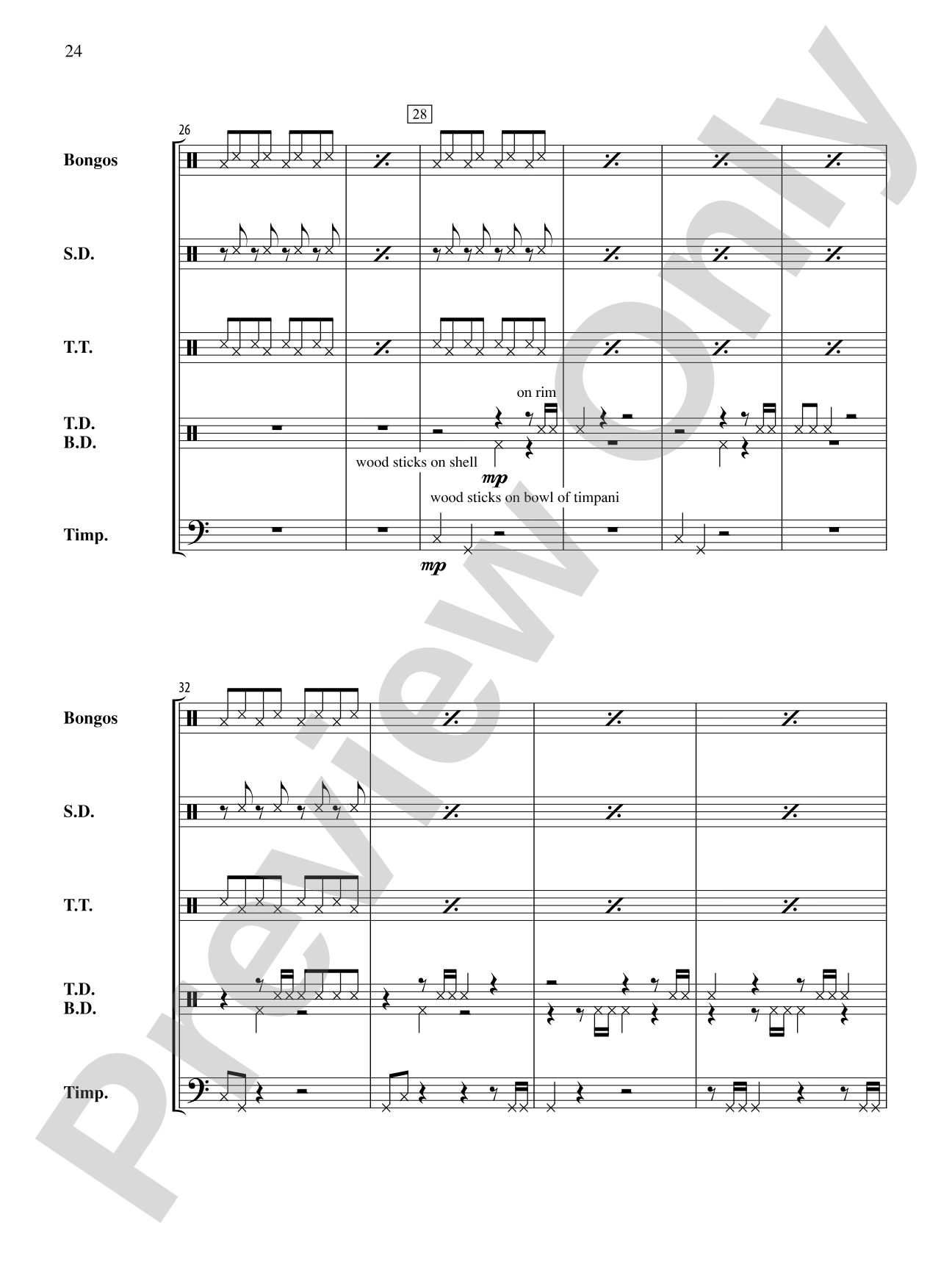 The Anthony J. Cirone Intermediate Percussion Ensemble Collection: Percussion Ensemble Conductor Score & Parts