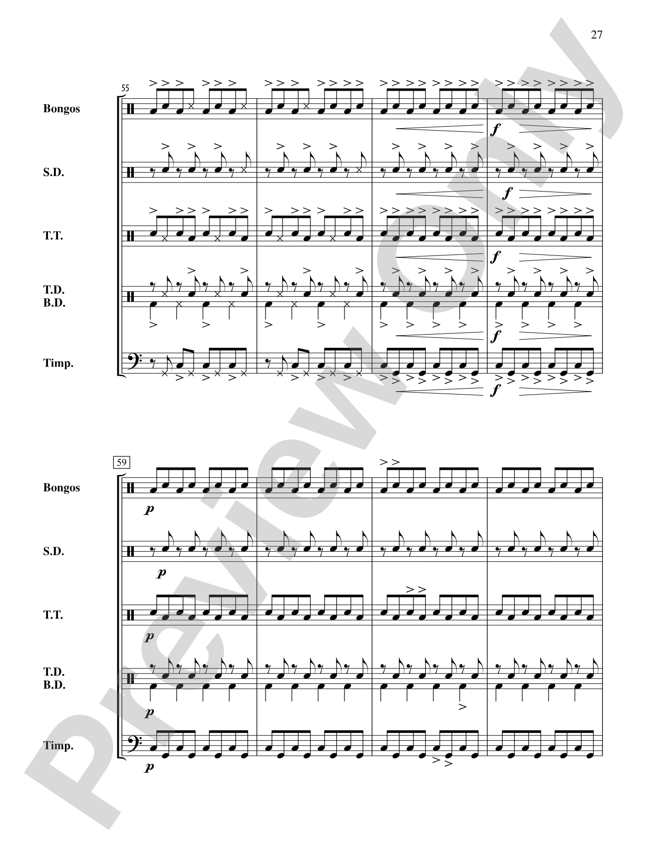 The Anthony J. Cirone Intermediate Percussion Ensemble Collection: Percussion Ensemble Conductor Score & Parts