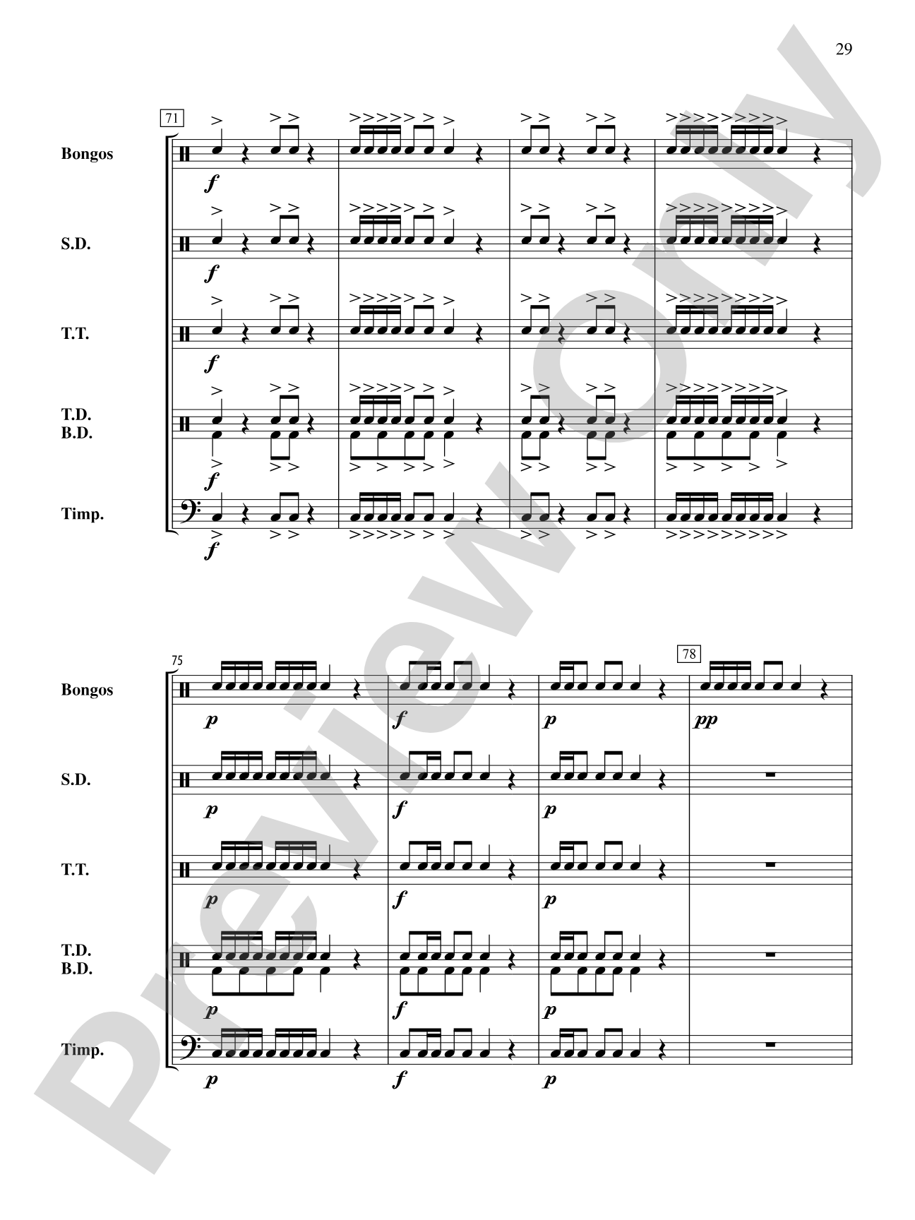 The Anthony J. Cirone Intermediate Percussion Ensemble Collection: Percussion Ensemble Conductor Score & Parts
