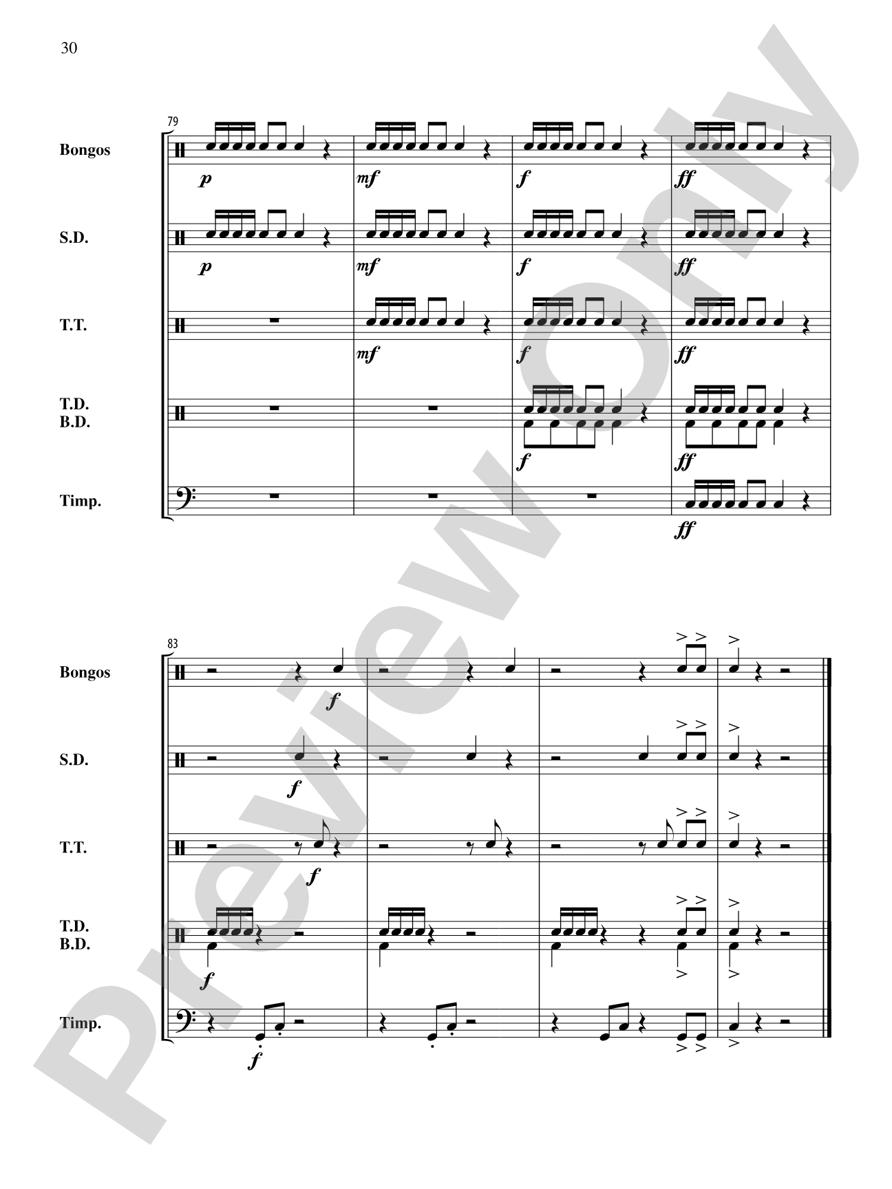 The Anthony J. Cirone Intermediate Percussion Ensemble Collection: Percussion Ensemble Conductor Score & Parts