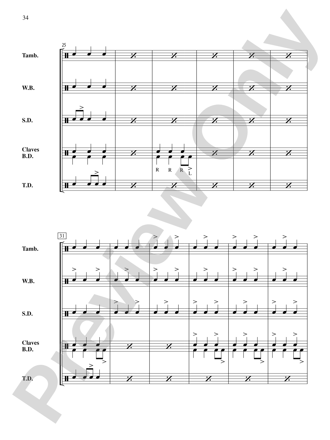 The Anthony J. Cirone Intermediate Percussion Ensemble Collection: Percussion Ensemble Conductor Score & Parts