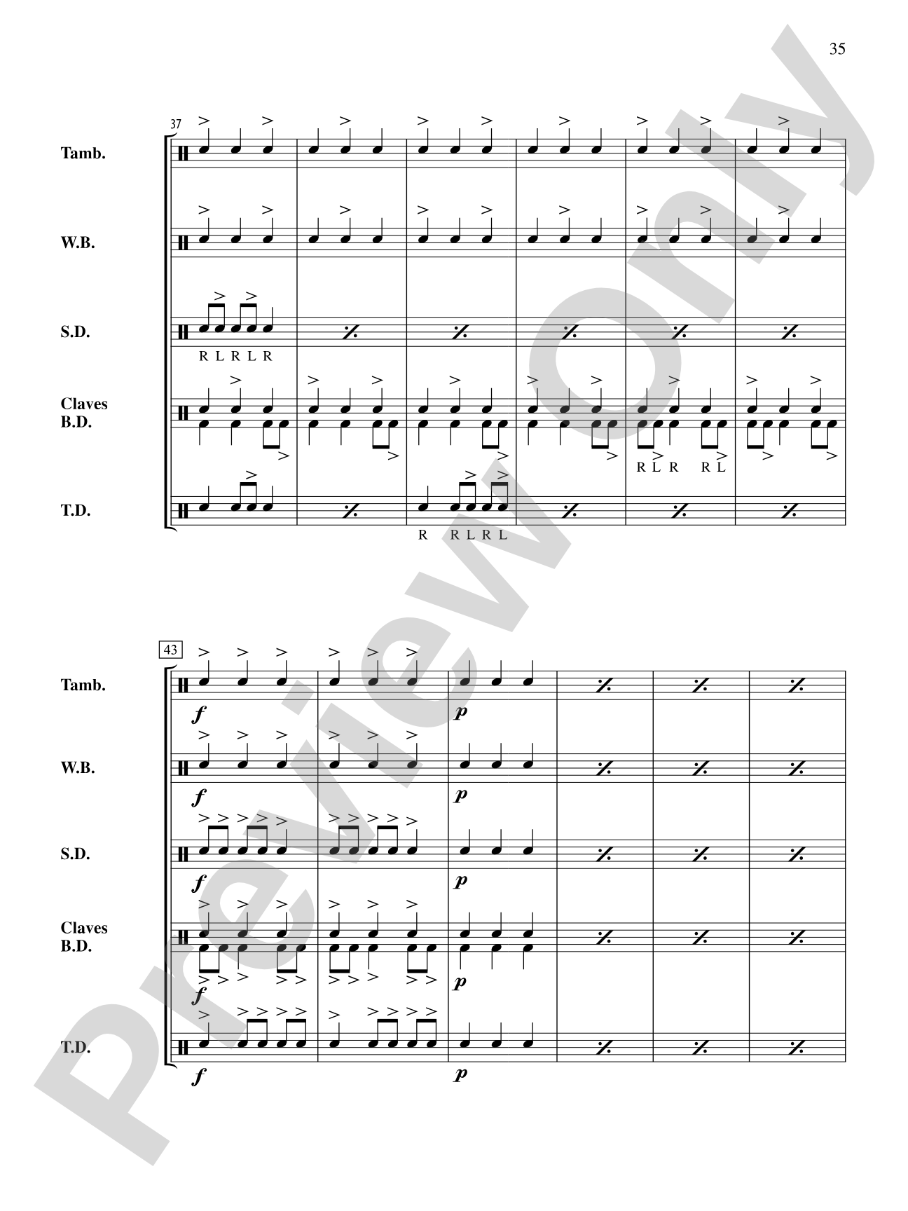 The Anthony J. Cirone Intermediate Percussion Ensemble Collection: Percussion Ensemble Conductor Score & Parts