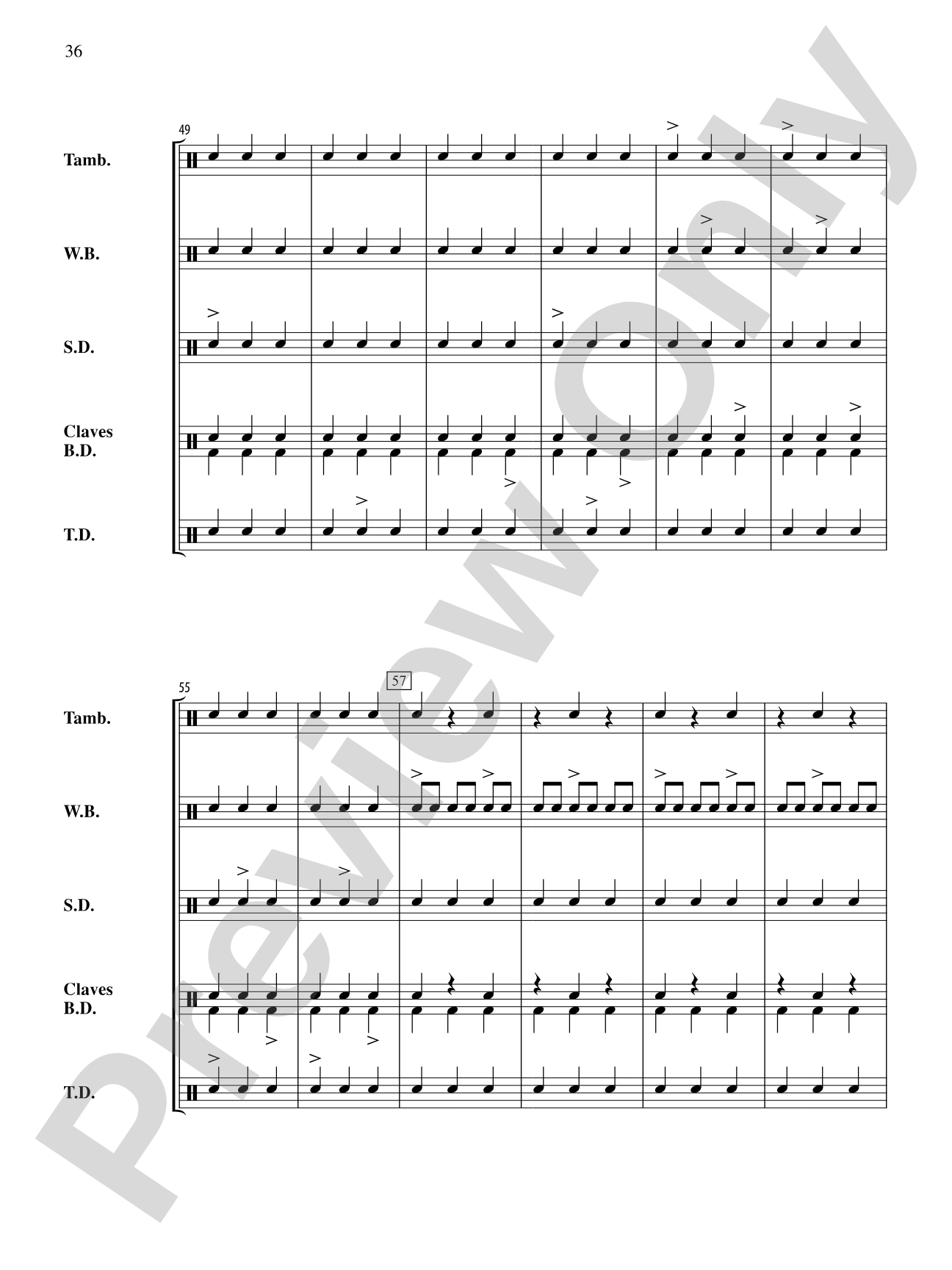 The Anthony J. Cirone Intermediate Percussion Ensemble Collection: Percussion Ensemble Conductor Score & Parts