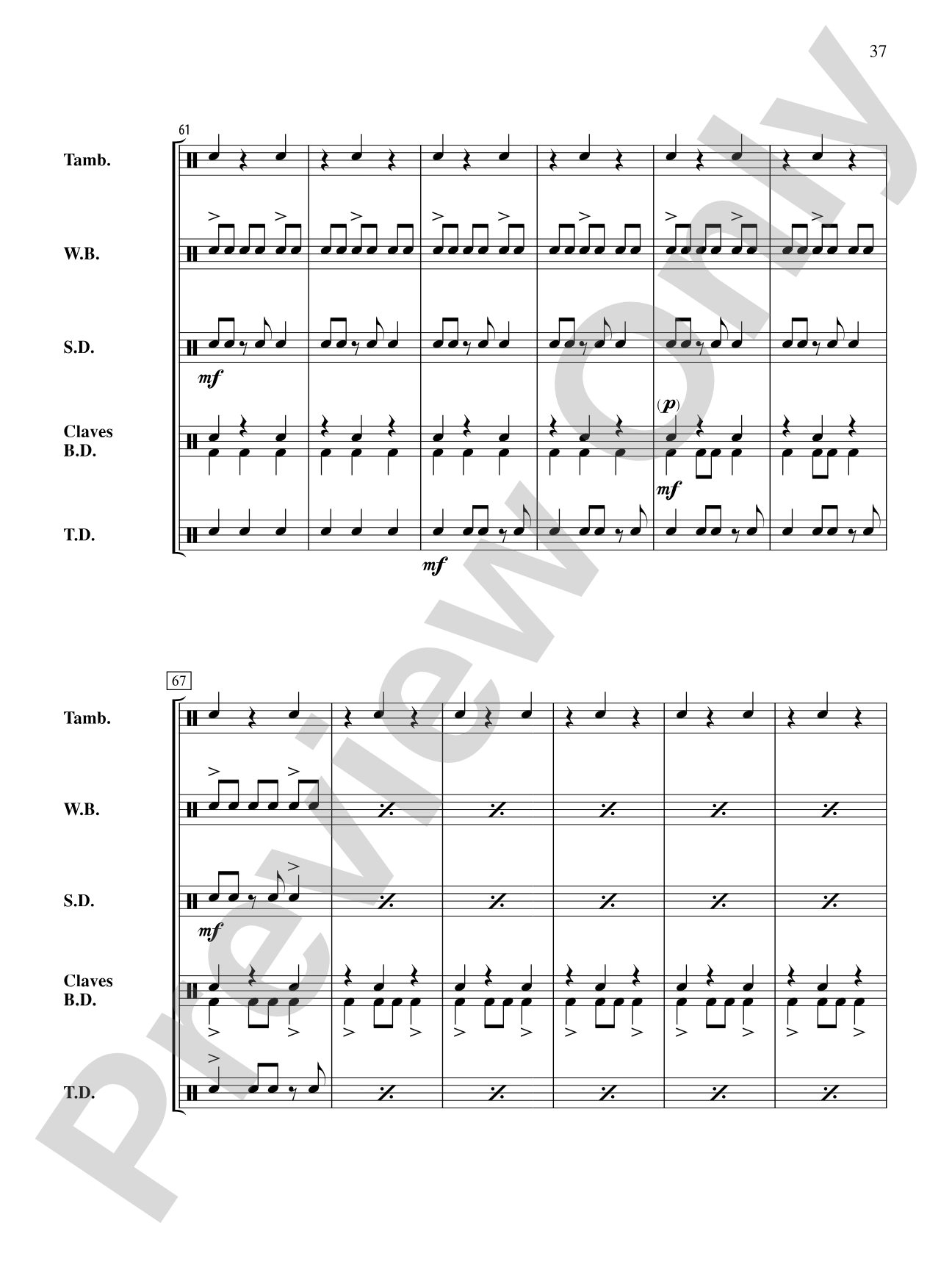 The Anthony J. Cirone Intermediate Percussion Ensemble Collection: Percussion Ensemble Conductor Score & Parts