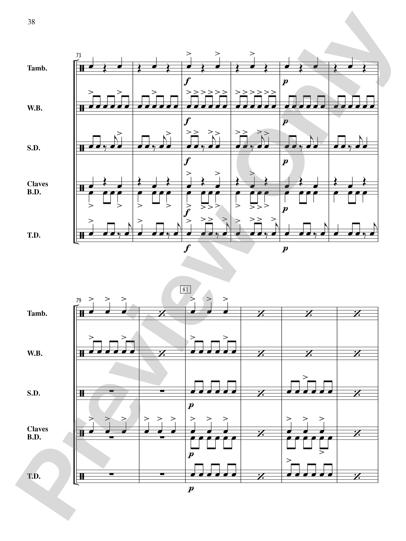 The Anthony J. Cirone Intermediate Percussion Ensemble Collection: Percussion Ensemble Conductor Score & Parts