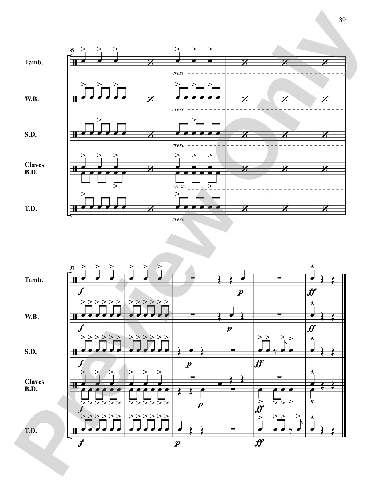 The Anthony J. Cirone Intermediate Percussion Ensemble Collection: Percussion Ensemble Conductor Score & Parts