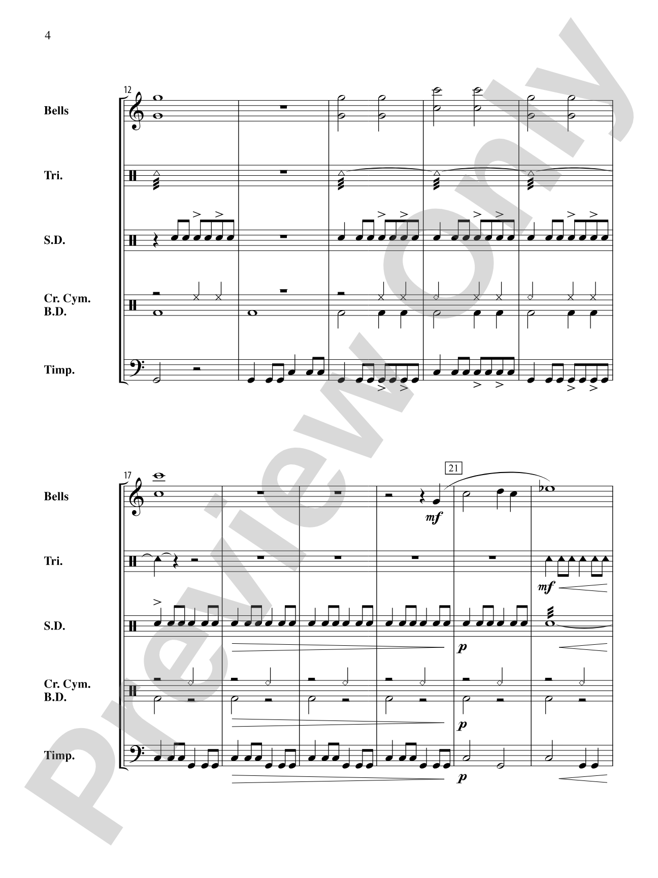 The Anthony J. Cirone Intermediate Percussion Ensemble Collection: Percussion Ensemble Conductor Score & Parts