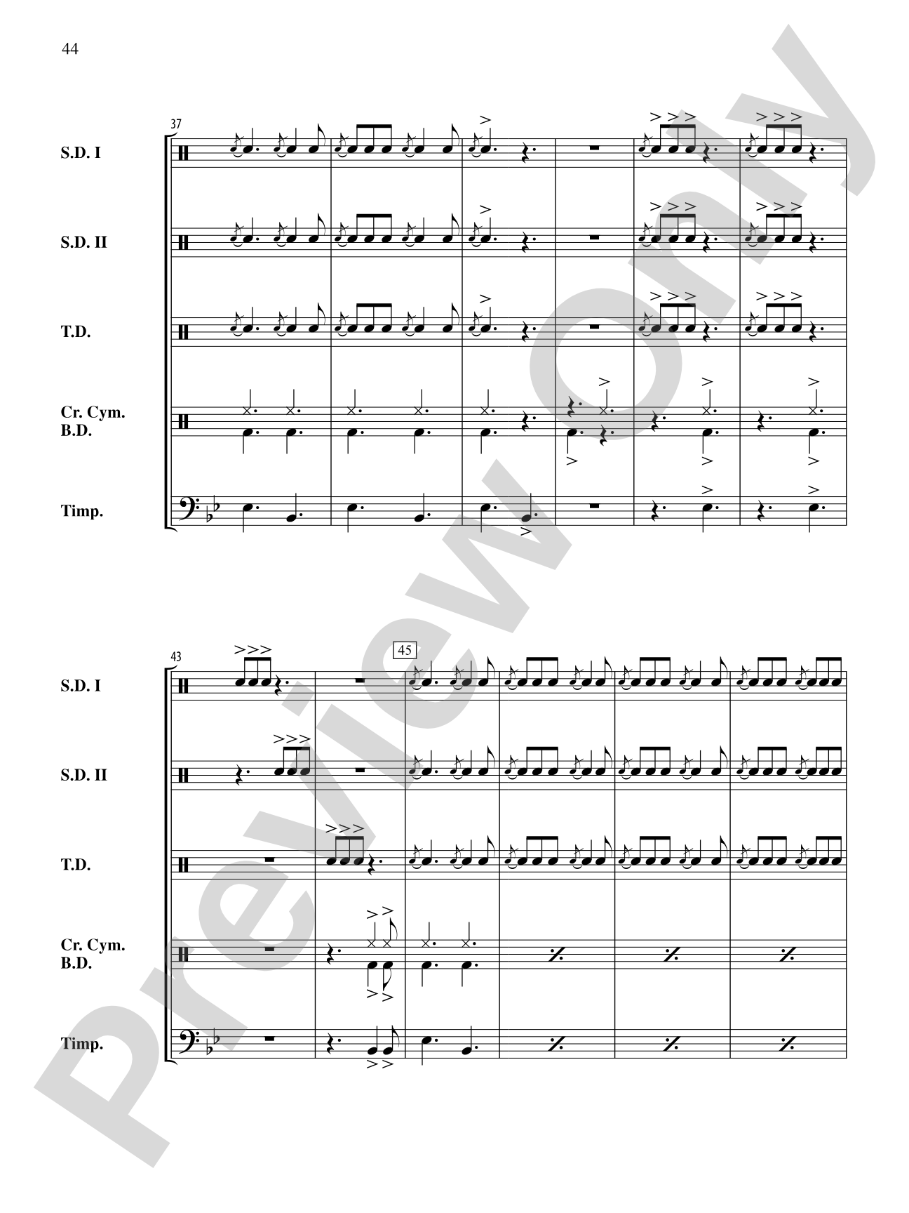 The Anthony J. Cirone Intermediate Percussion Ensemble Collection: Percussion Ensemble Conductor Score & Parts