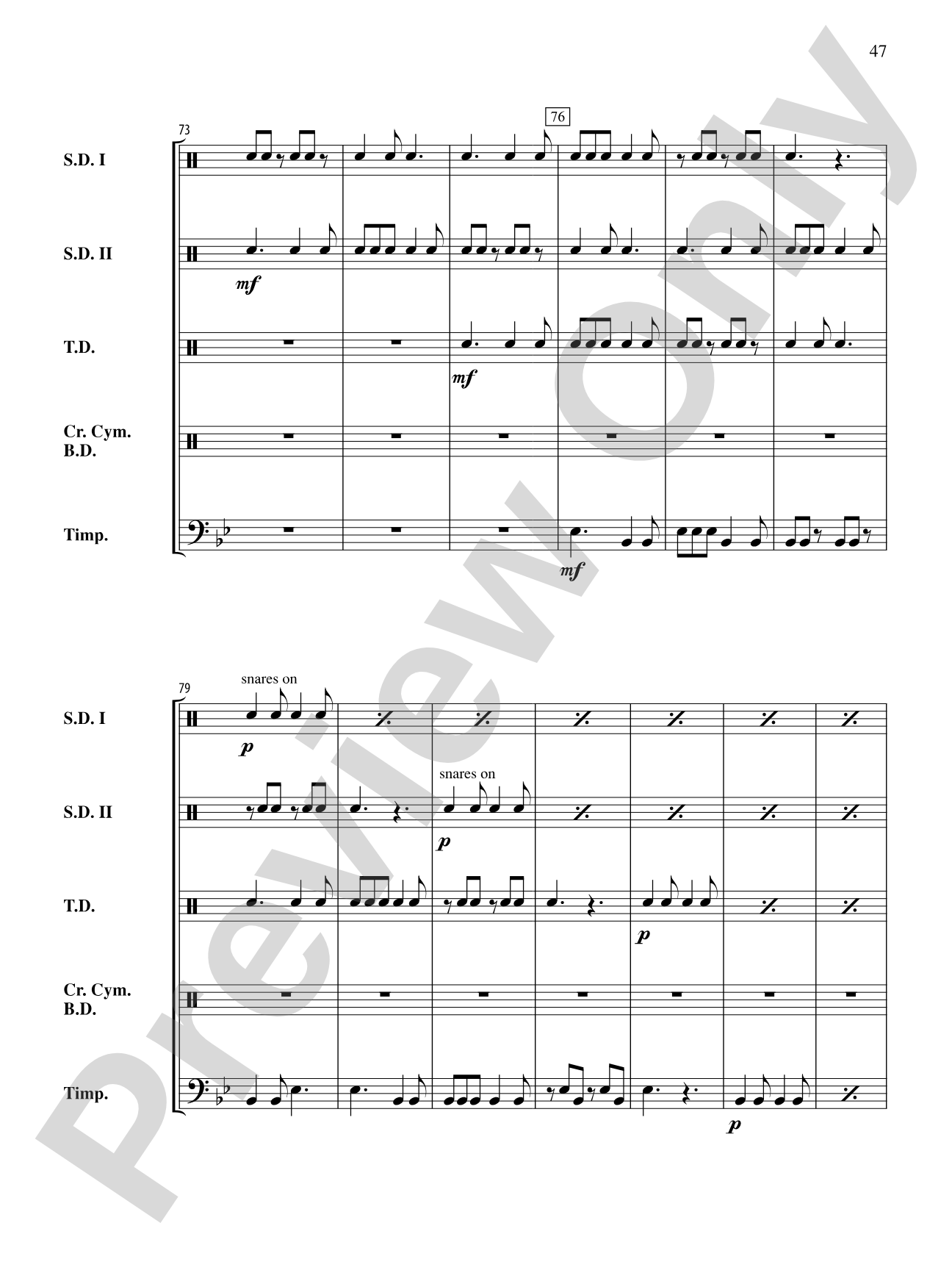 The Anthony J. Cirone Intermediate Percussion Ensemble Collection: Percussion Ensemble Conductor Score & Parts