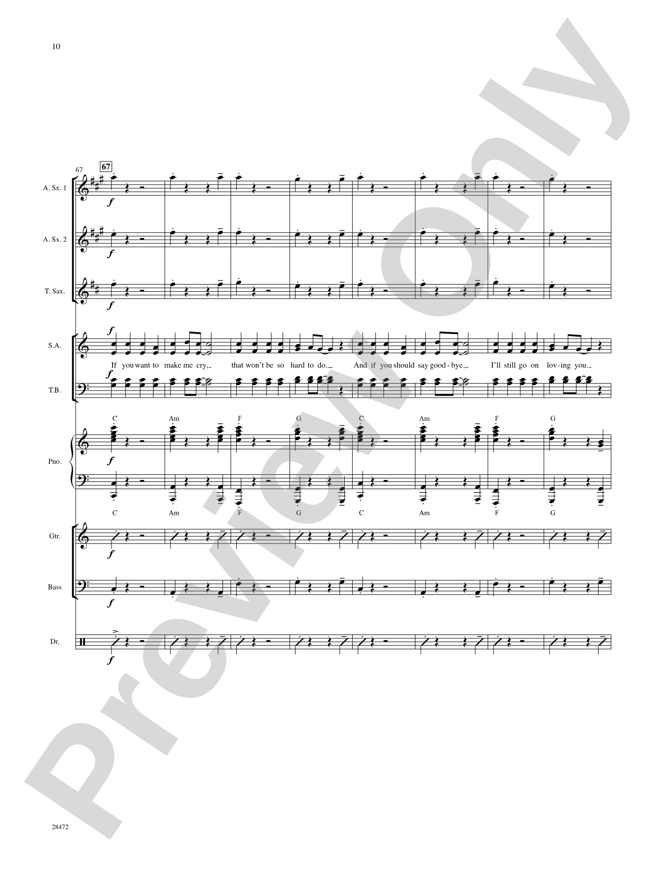 A Teenager in Love: Choral SoundPax