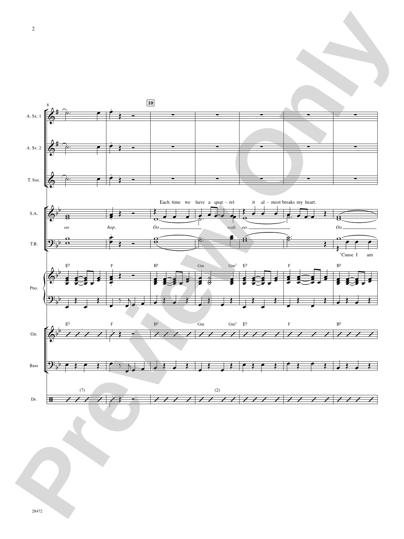 A Teenager in Love: Choral SoundPax