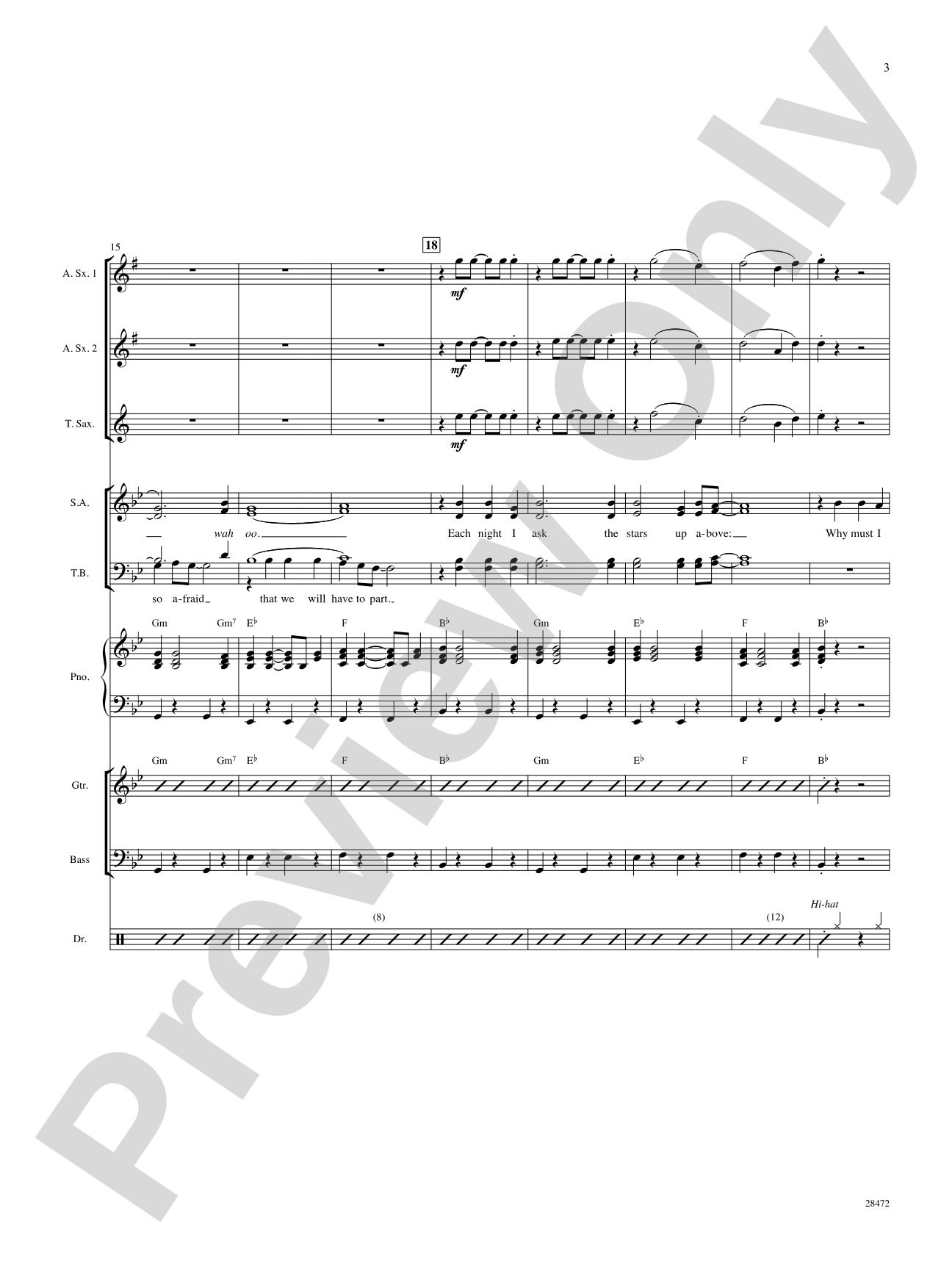 A Teenager in Love: Choral SoundPax