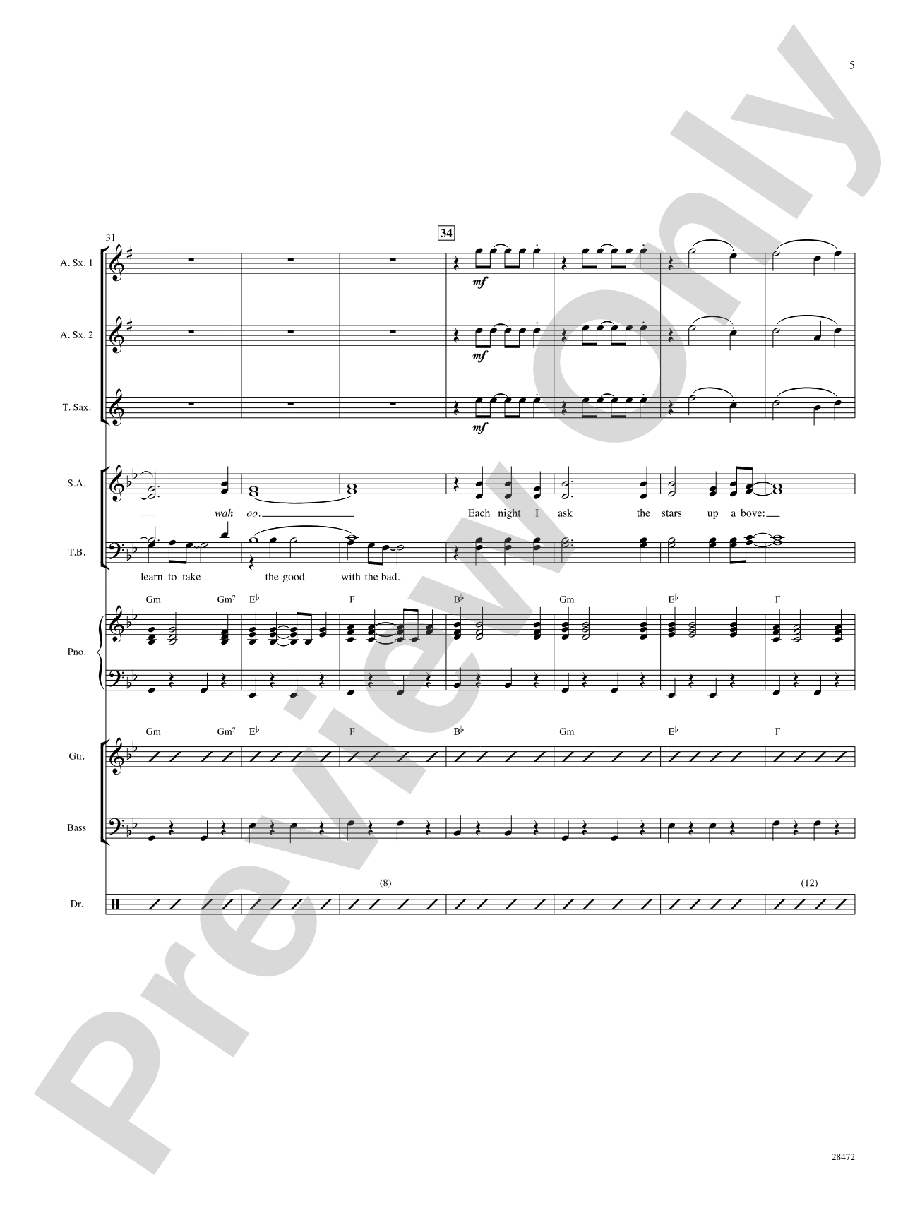 A Teenager in Love: Choral SoundPax