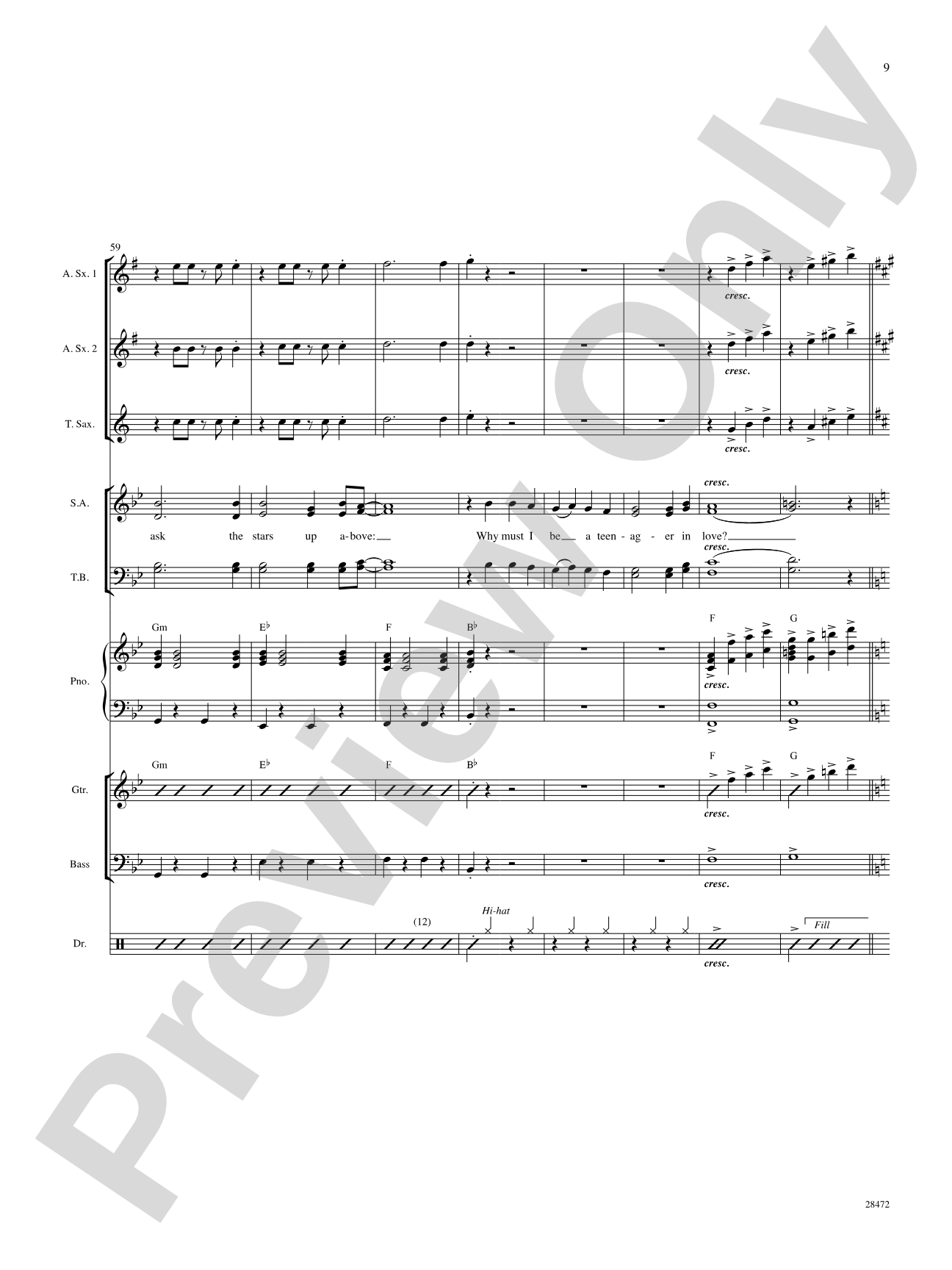 A Teenager in Love: Choral SoundPax