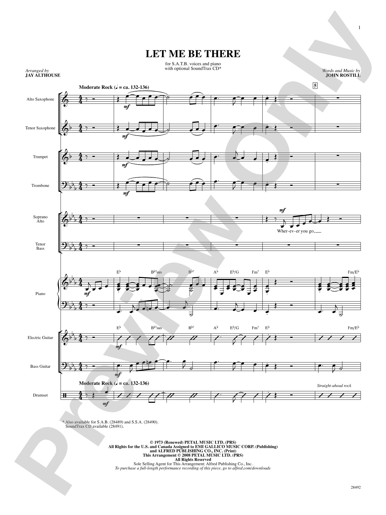 Let Me Be There: Choral SoundPax