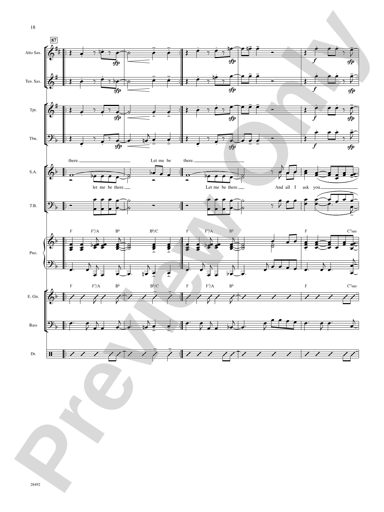 Let Me Be There: Choral SoundPax