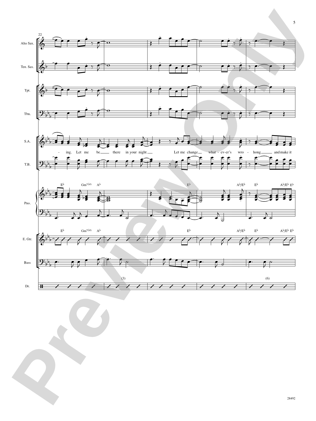 Let Me Be There: Choral SoundPax