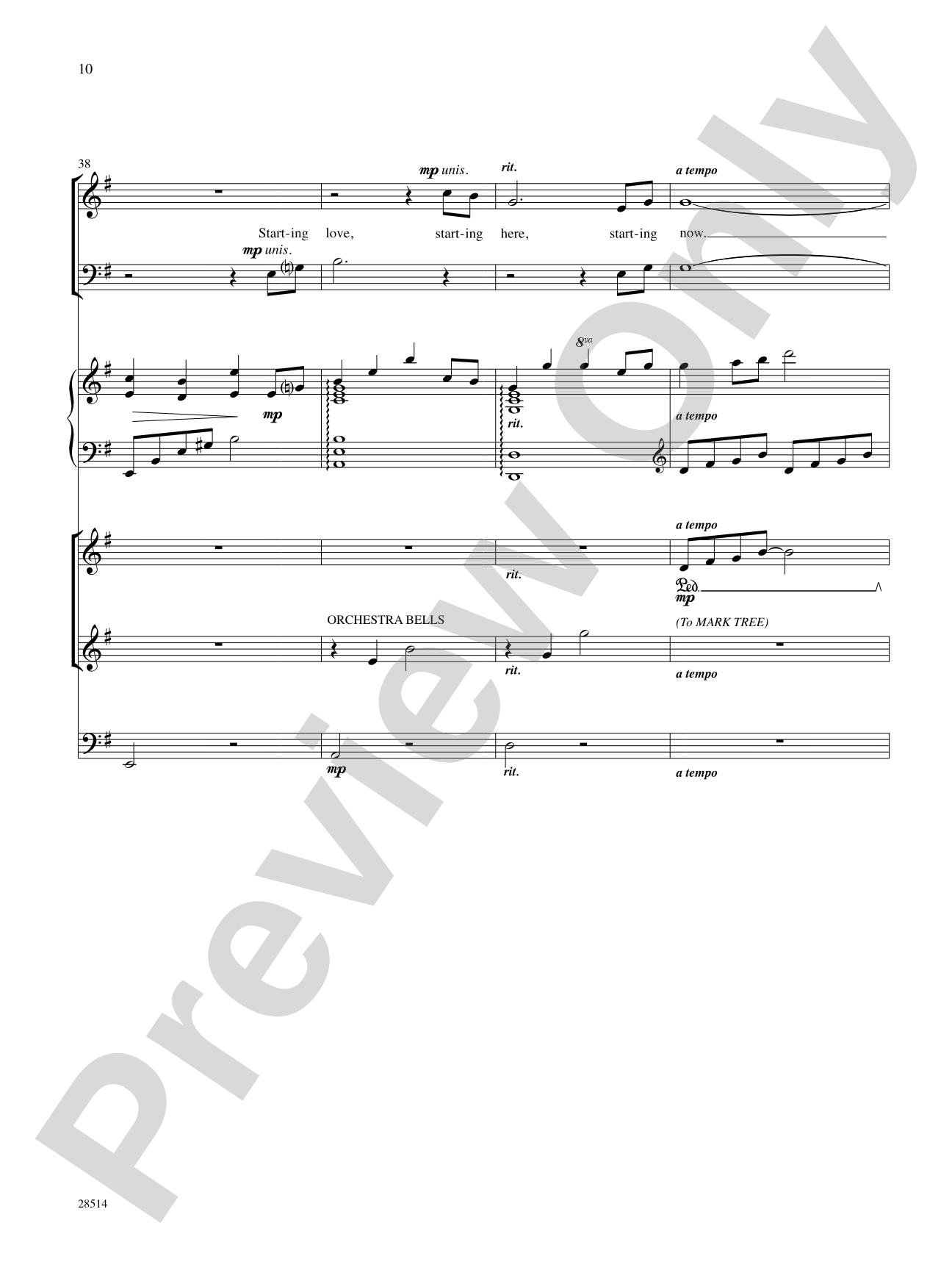 Starting Here, Starting Now (from the musical Starting Here, Starting Now): Score: Choral SoundPax