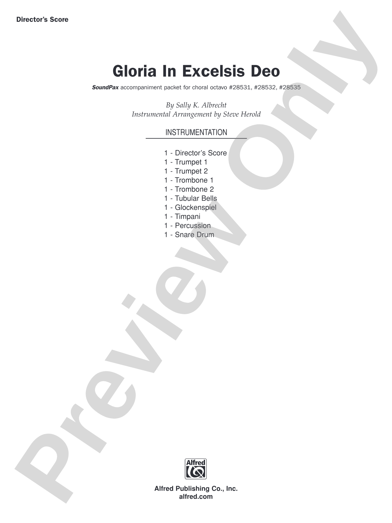 Gloria in Excelsis Deo: Choral SoundPax