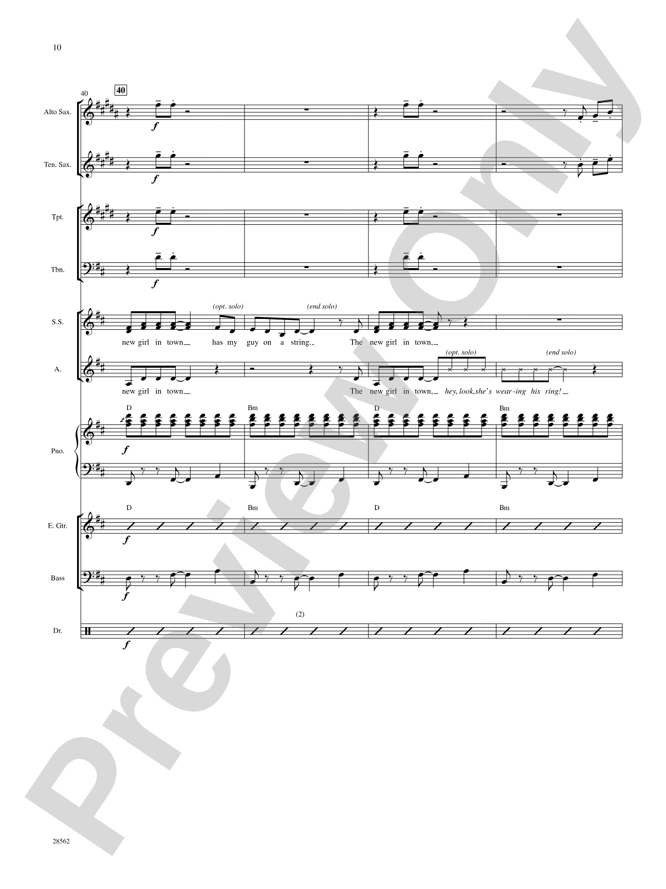 The New Girl in Town (from the movie Hairspray): Choral SoundPax