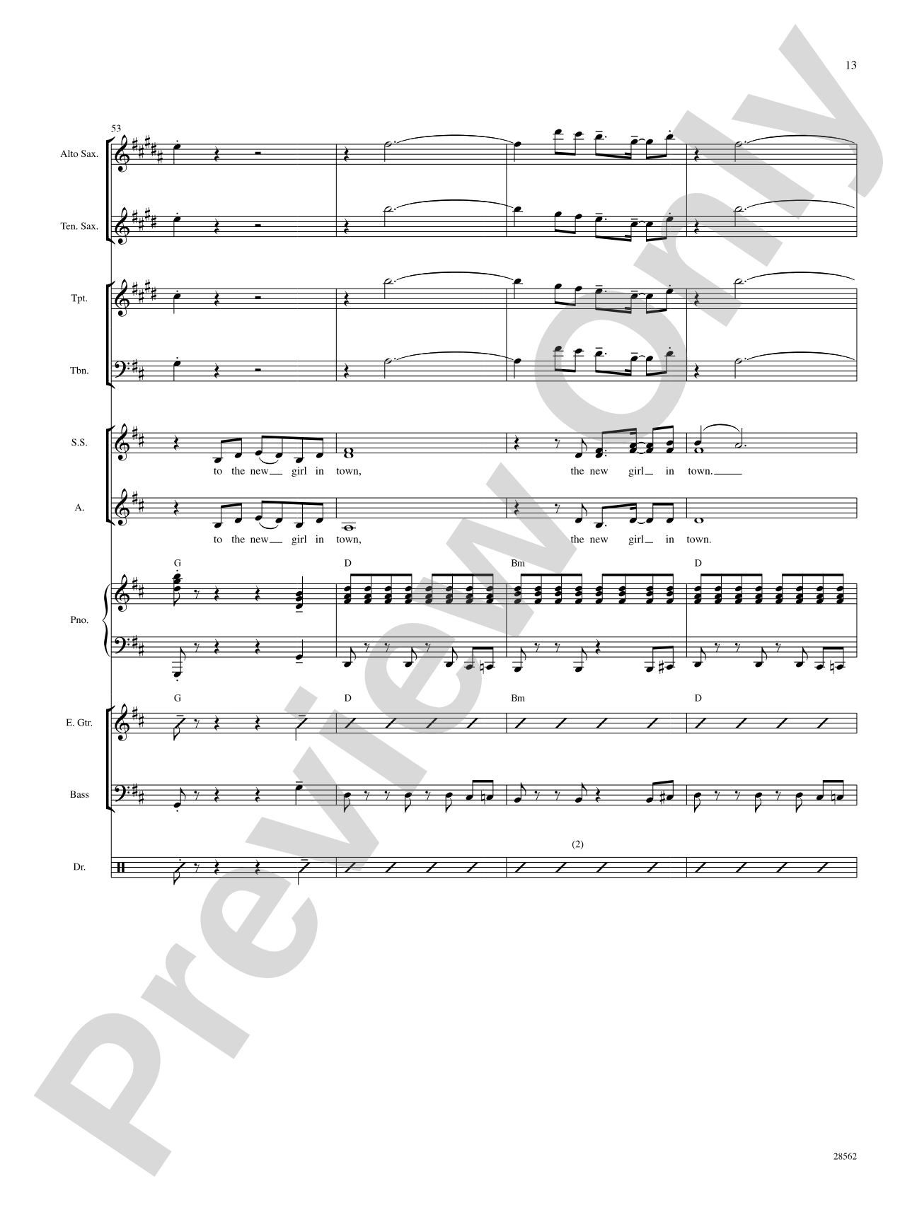 The New Girl in Town (from the movie Hairspray): Choral SoundPax