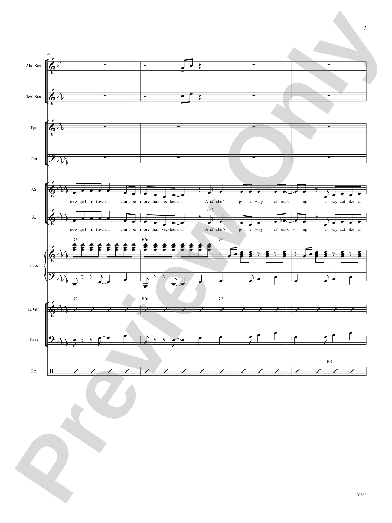 The New Girl in Town (from the movie Hairspray): Choral SoundPax