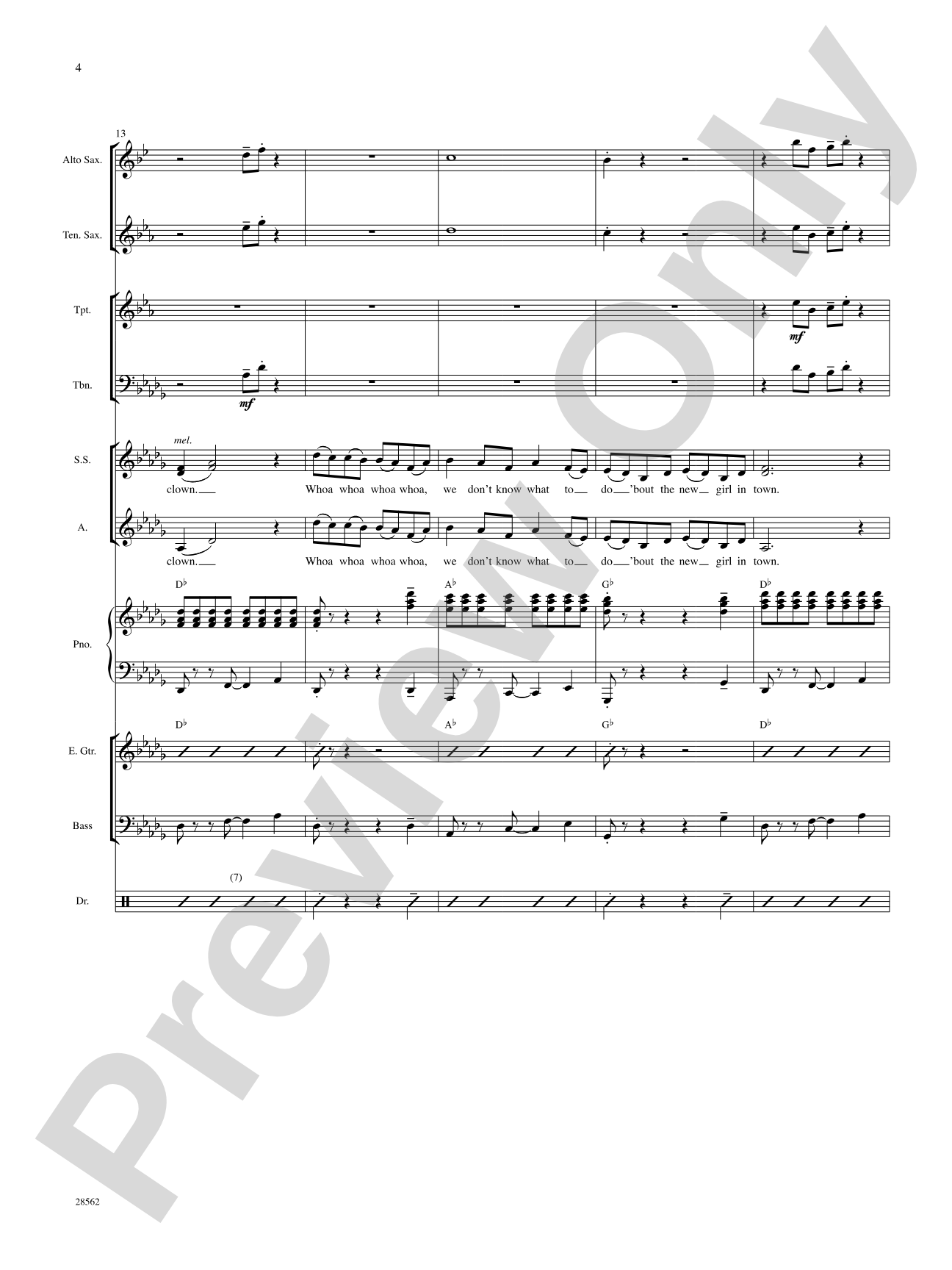 The New Girl in Town (from the movie Hairspray): Choral SoundPax