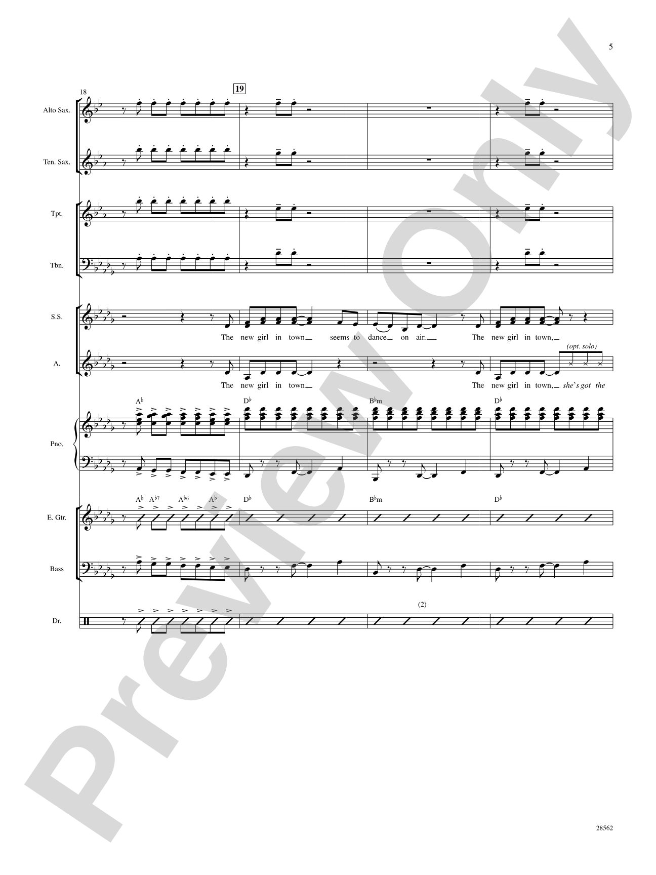 The New Girl in Town (from the movie Hairspray): Choral SoundPax