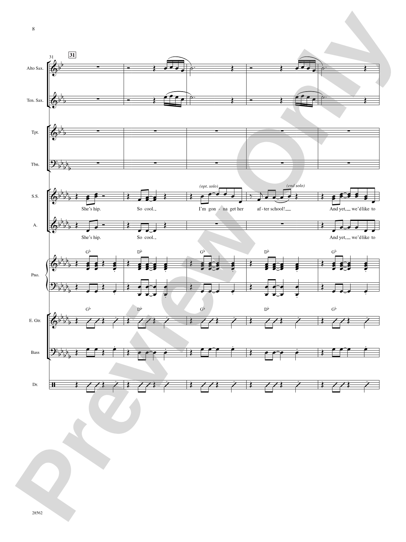 The New Girl in Town (from the movie Hairspray): Choral SoundPax