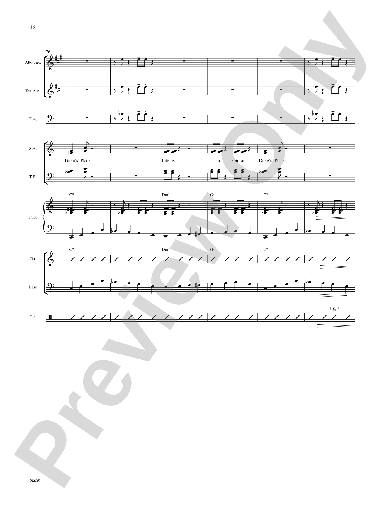 Duke's Place: Choral SoundPax