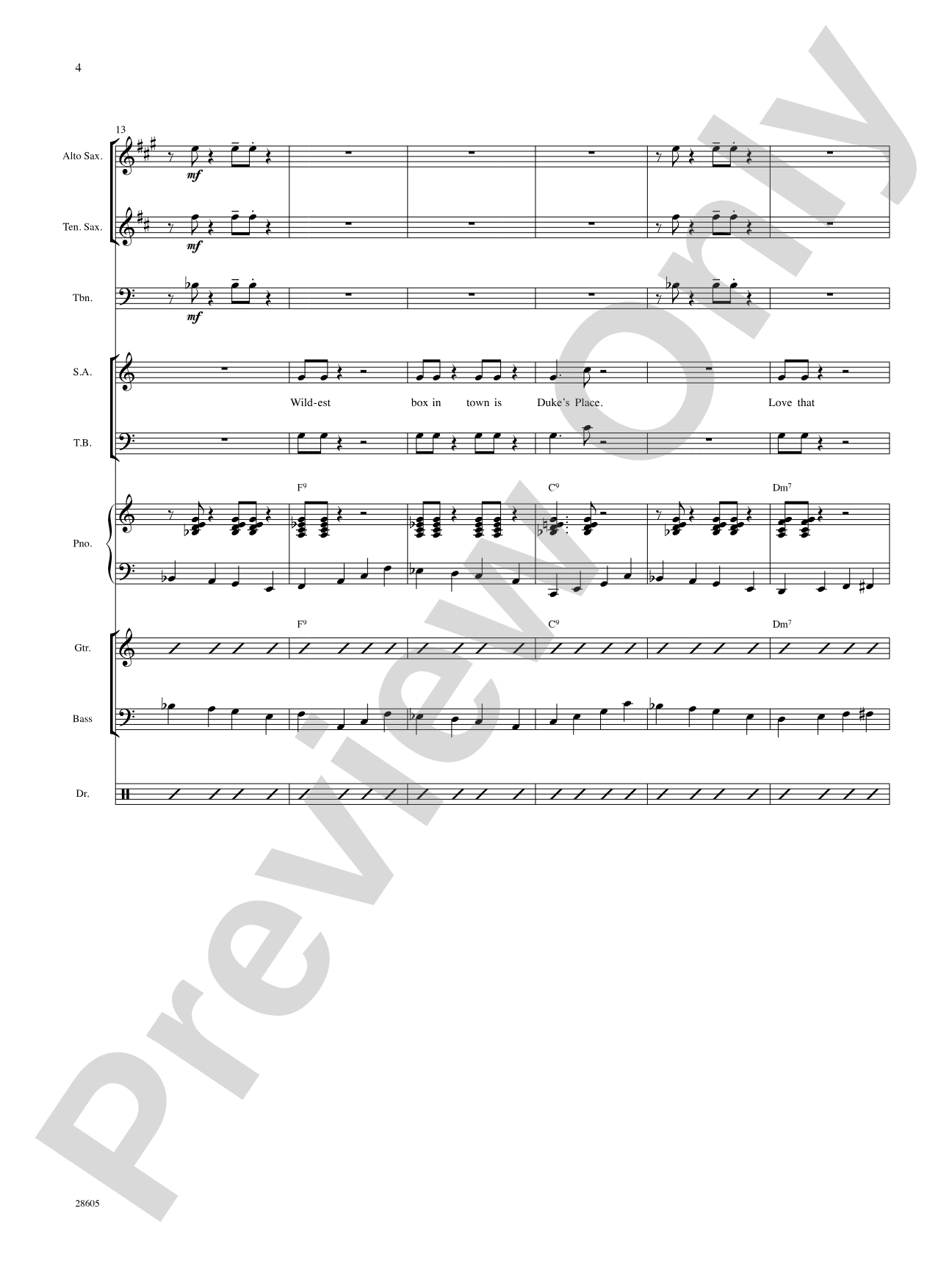 Duke's Place: Choral SoundPax