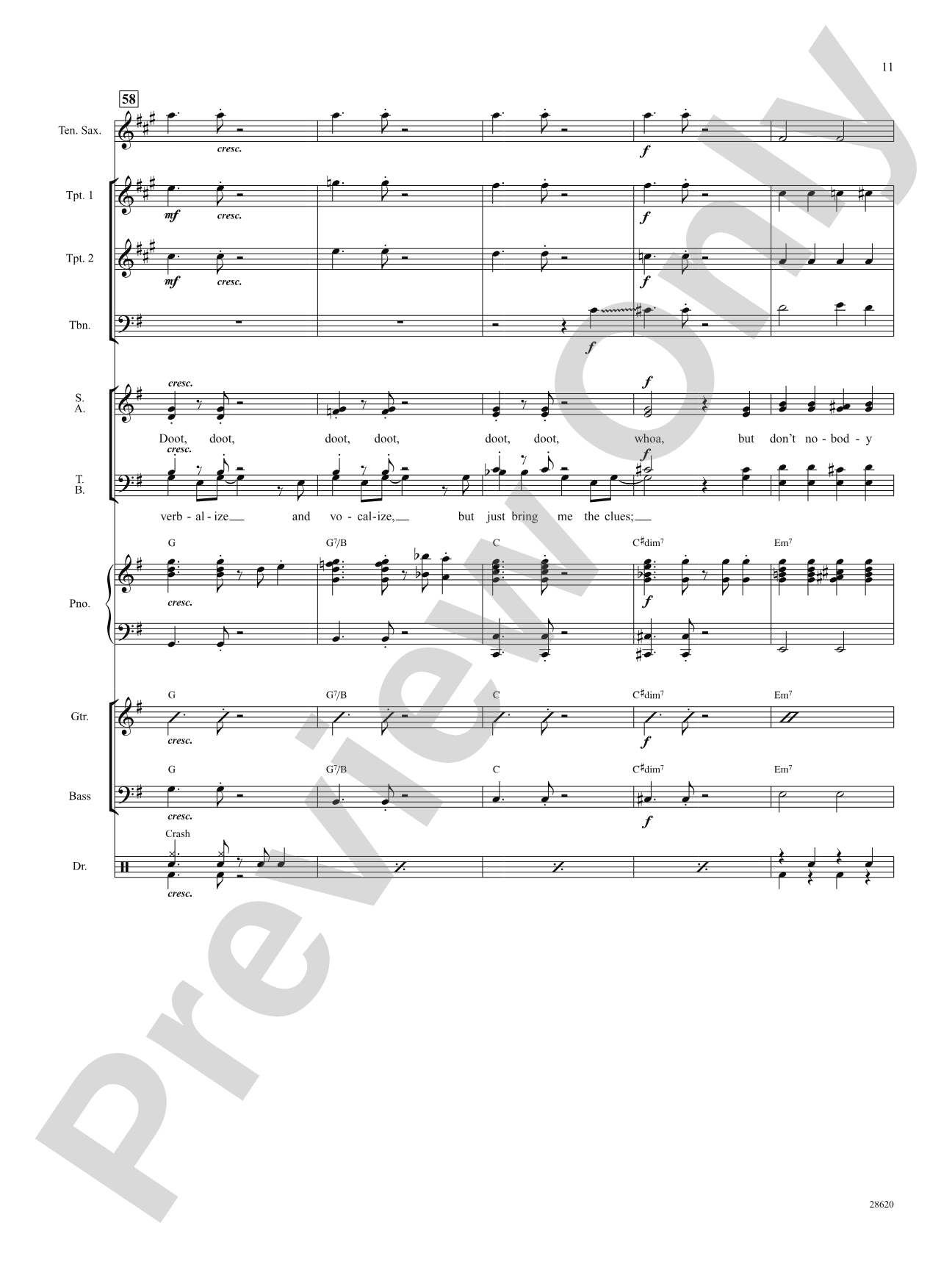 Don't Nobody Bring Me No Bad News (from the musical The Wiz): Choral SoundPax
