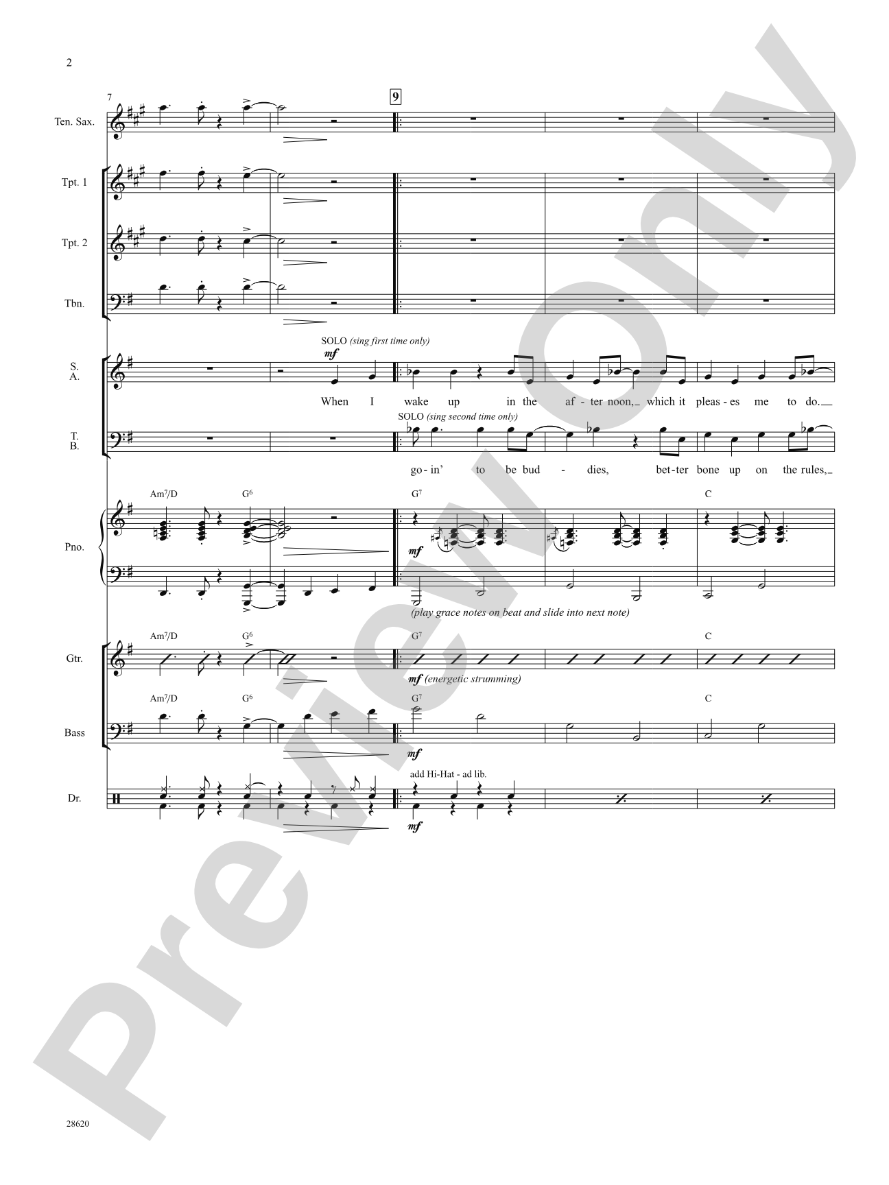 Don't Nobody Bring Me No Bad News (from the musical The Wiz): Choral SoundPax