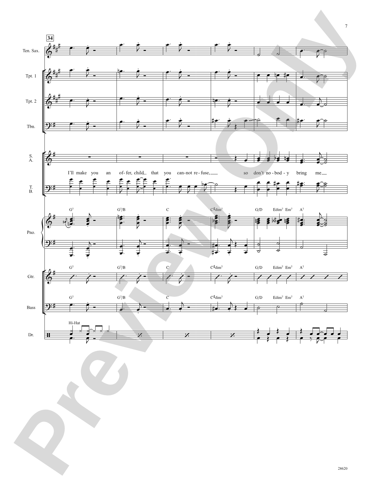 Don't Nobody Bring Me No Bad News (from the musical The Wiz): Choral SoundPax