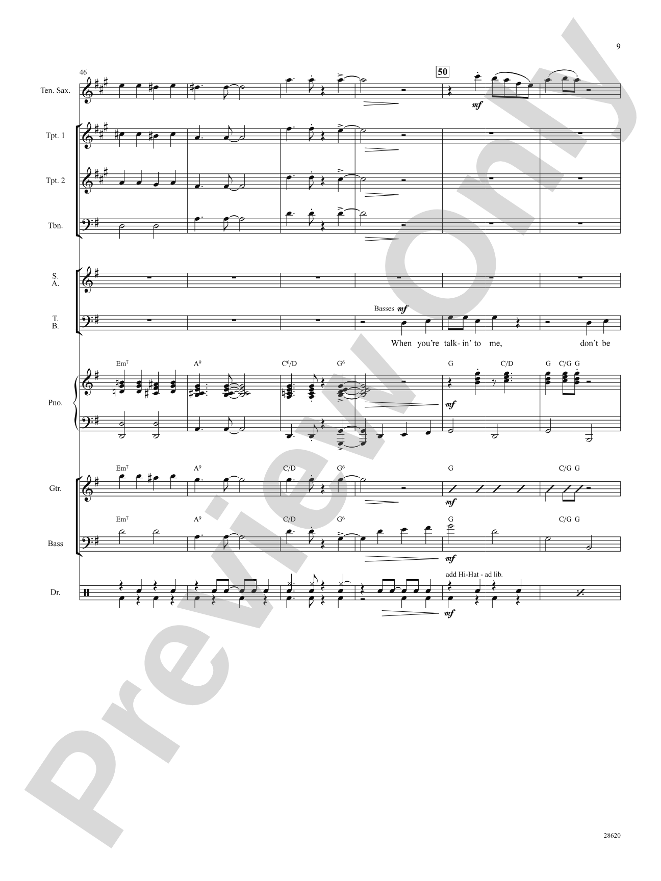 Don't Nobody Bring Me No Bad News (from the musical The Wiz): Choral SoundPax