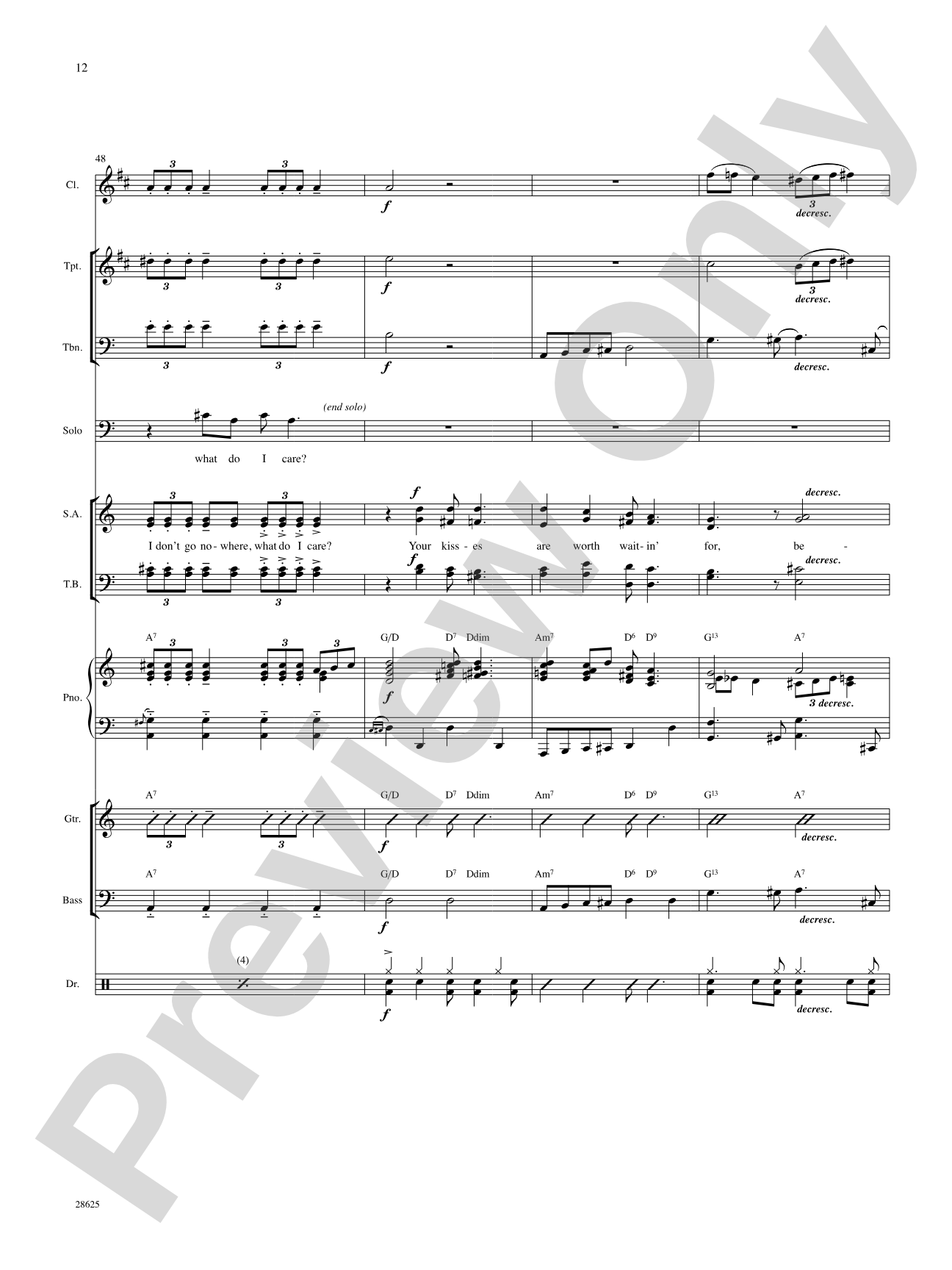 Ain't Misbehavin' (from the musical Ain't Misbehavin'): Choral SoundPax