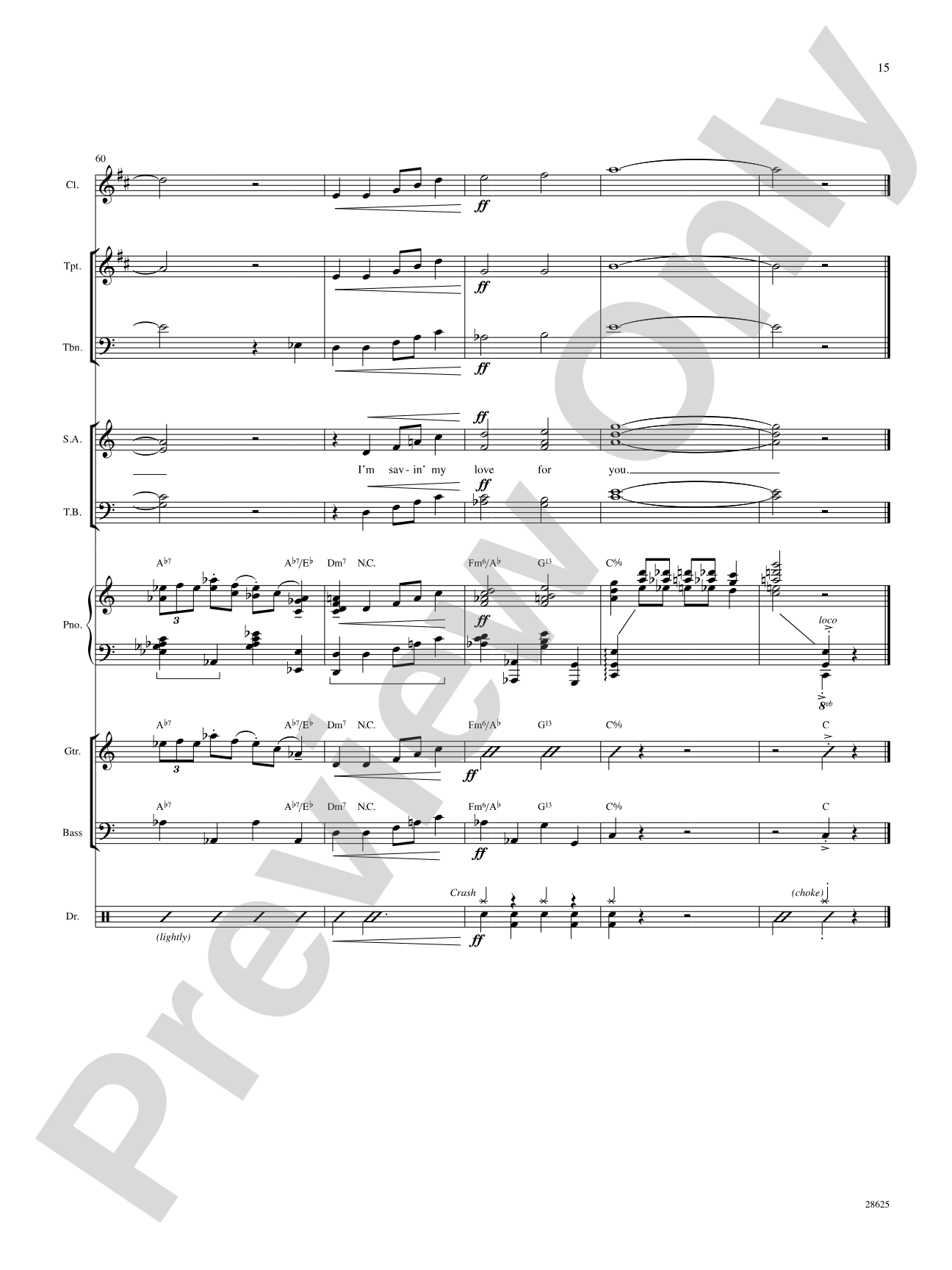Ain't Misbehavin' (from the musical Ain't Misbehavin'): Choral SoundPax