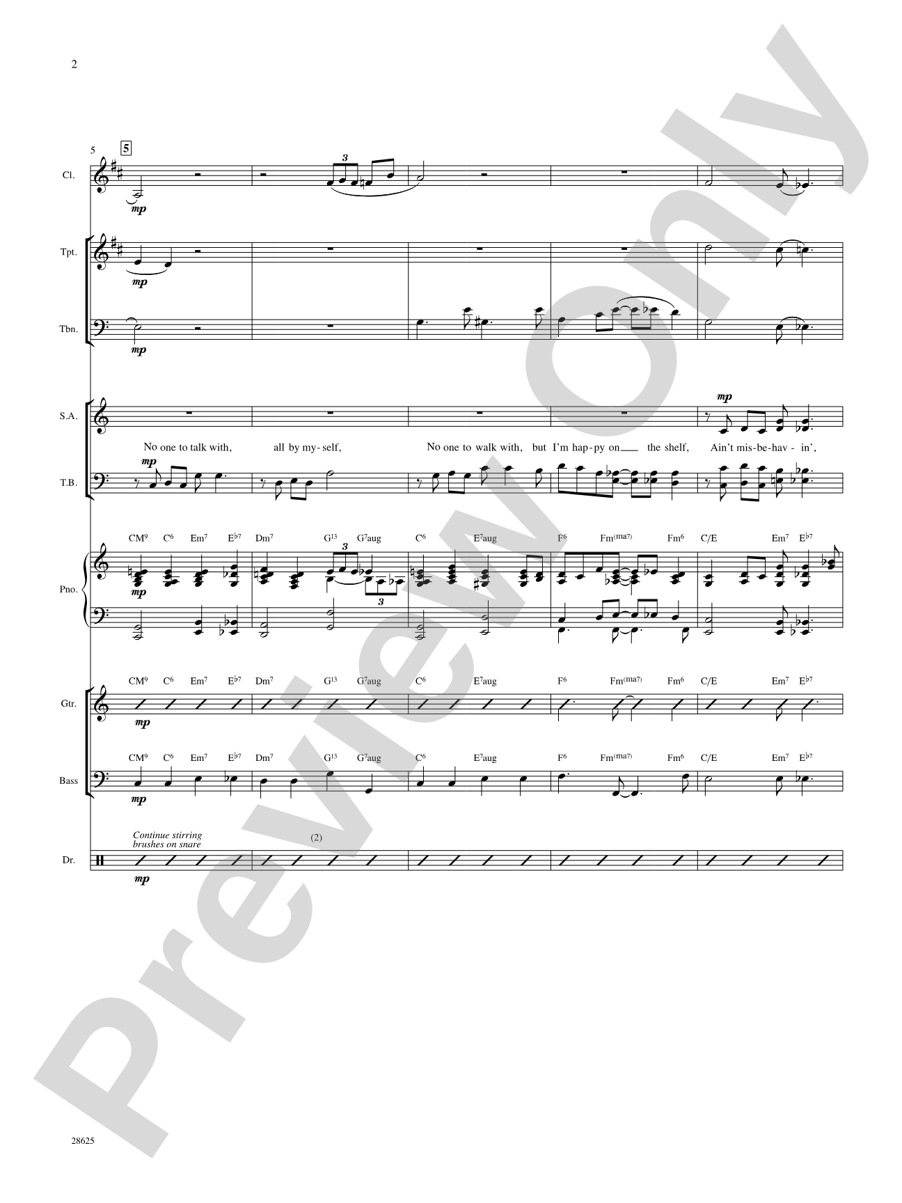 Ain't Misbehavin' (from the musical Ain't Misbehavin'): Choral SoundPax