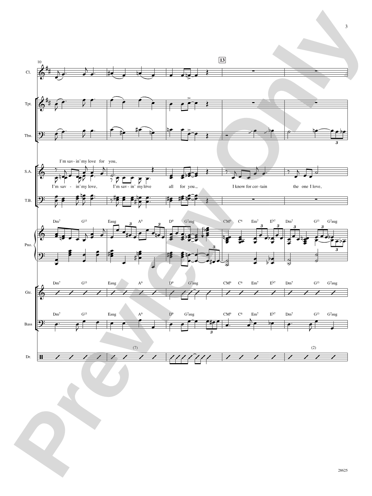 Ain't Misbehavin' (from the musical Ain't Misbehavin'): Choral SoundPax